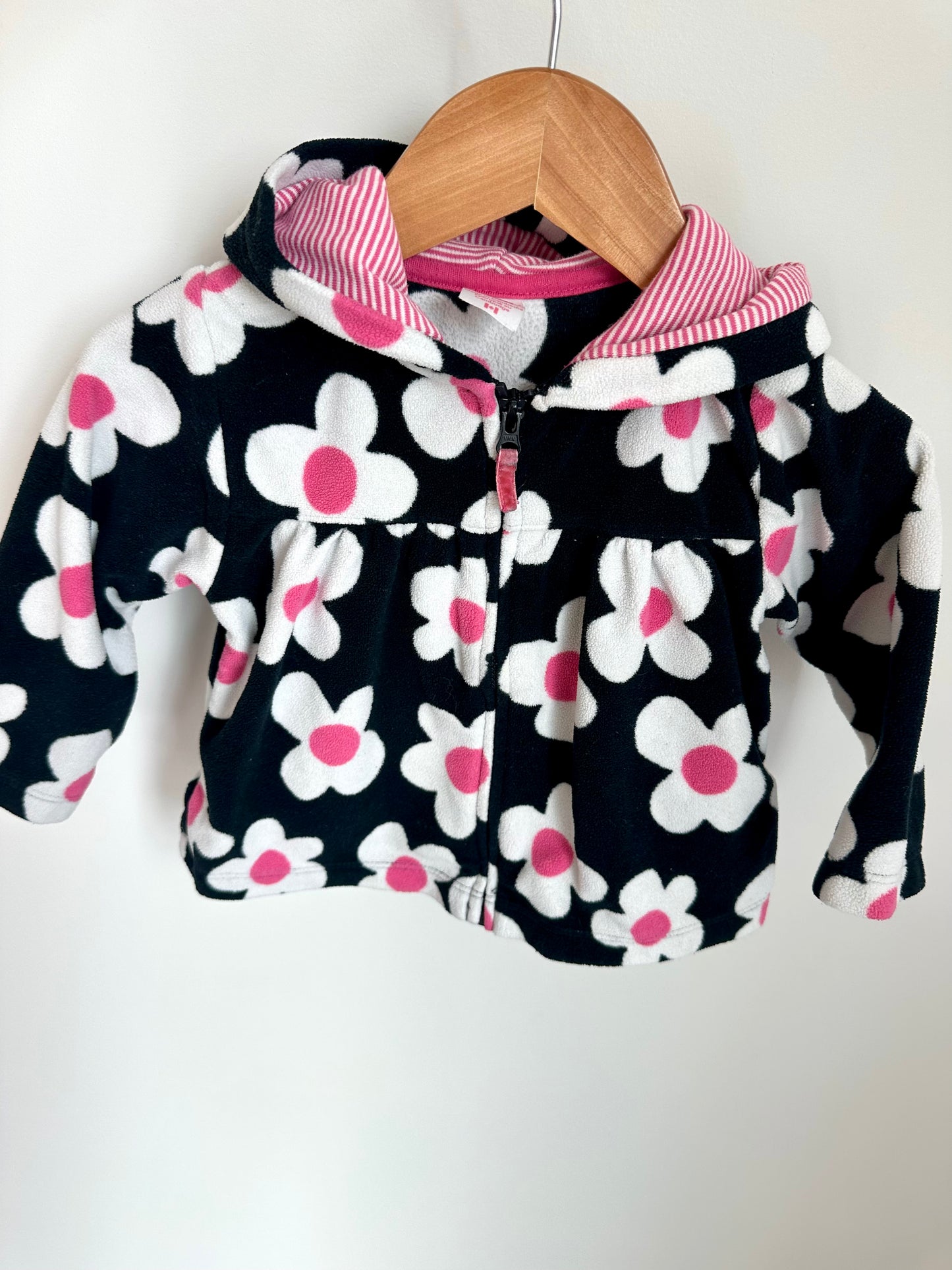 Daisy Zippered Hoodie / 12m