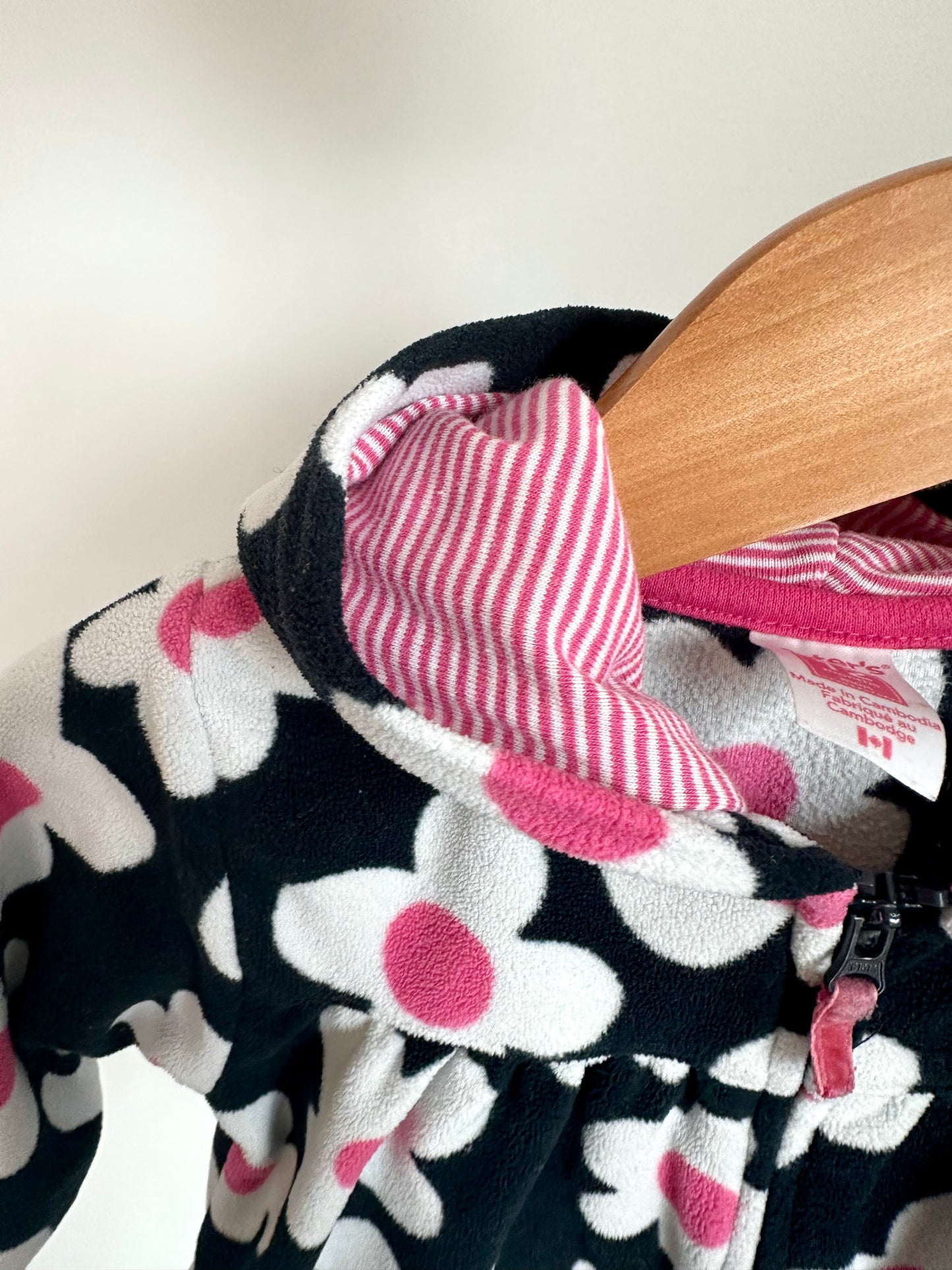 Daisy Zippered Hoodie / 12m