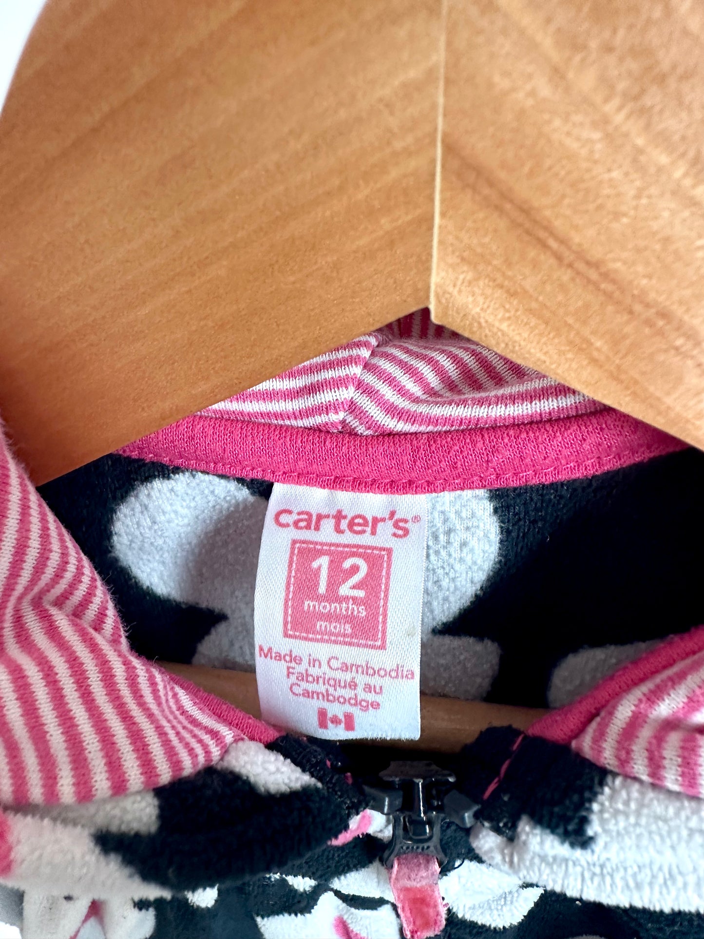 Daisy Zippered Hoodie / 12m