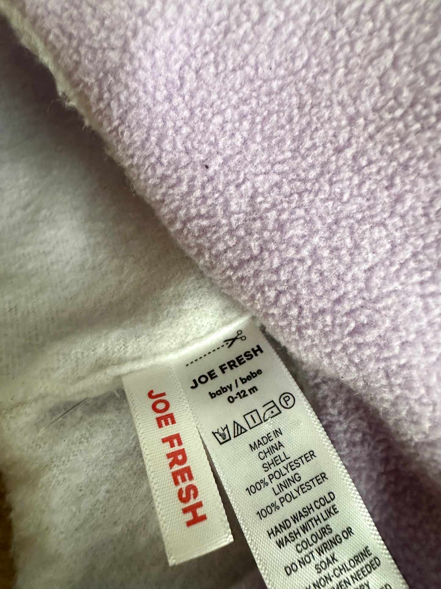 Lilac Ear Strap Hat / 0-12m