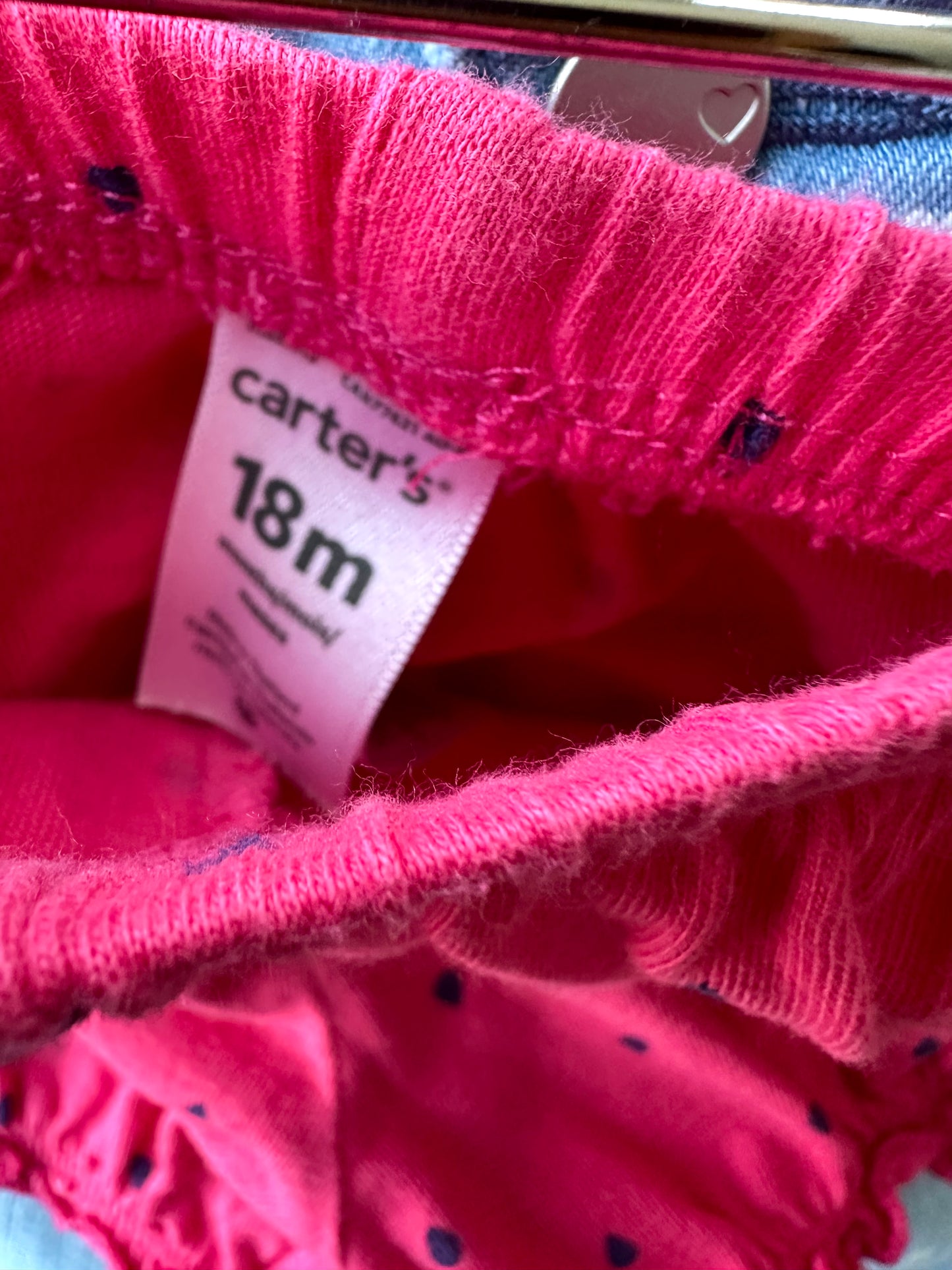 Fuchsia Raindrops Bloomer Shorts / 18m