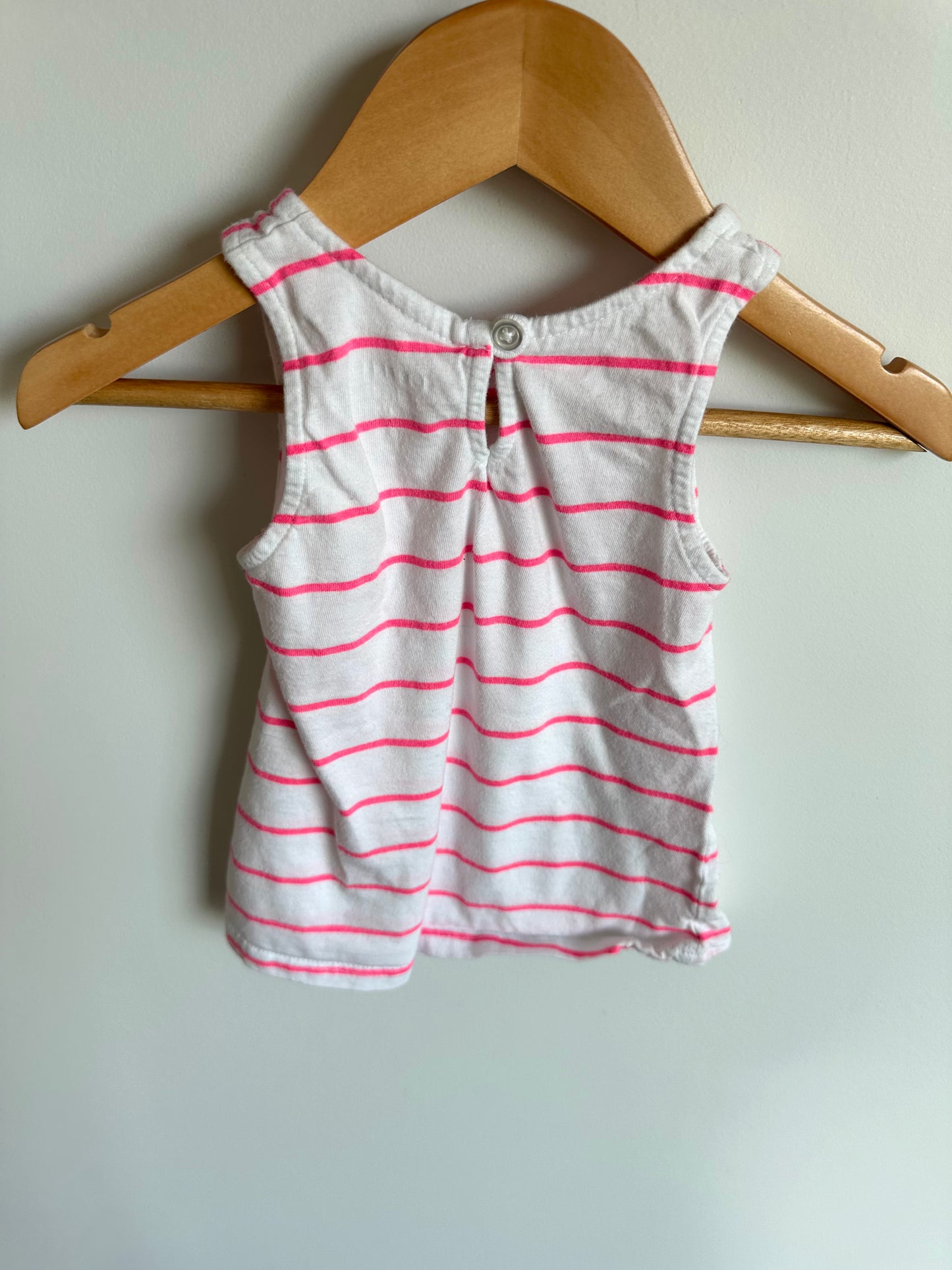 Pink Striped Tank Top / 2T