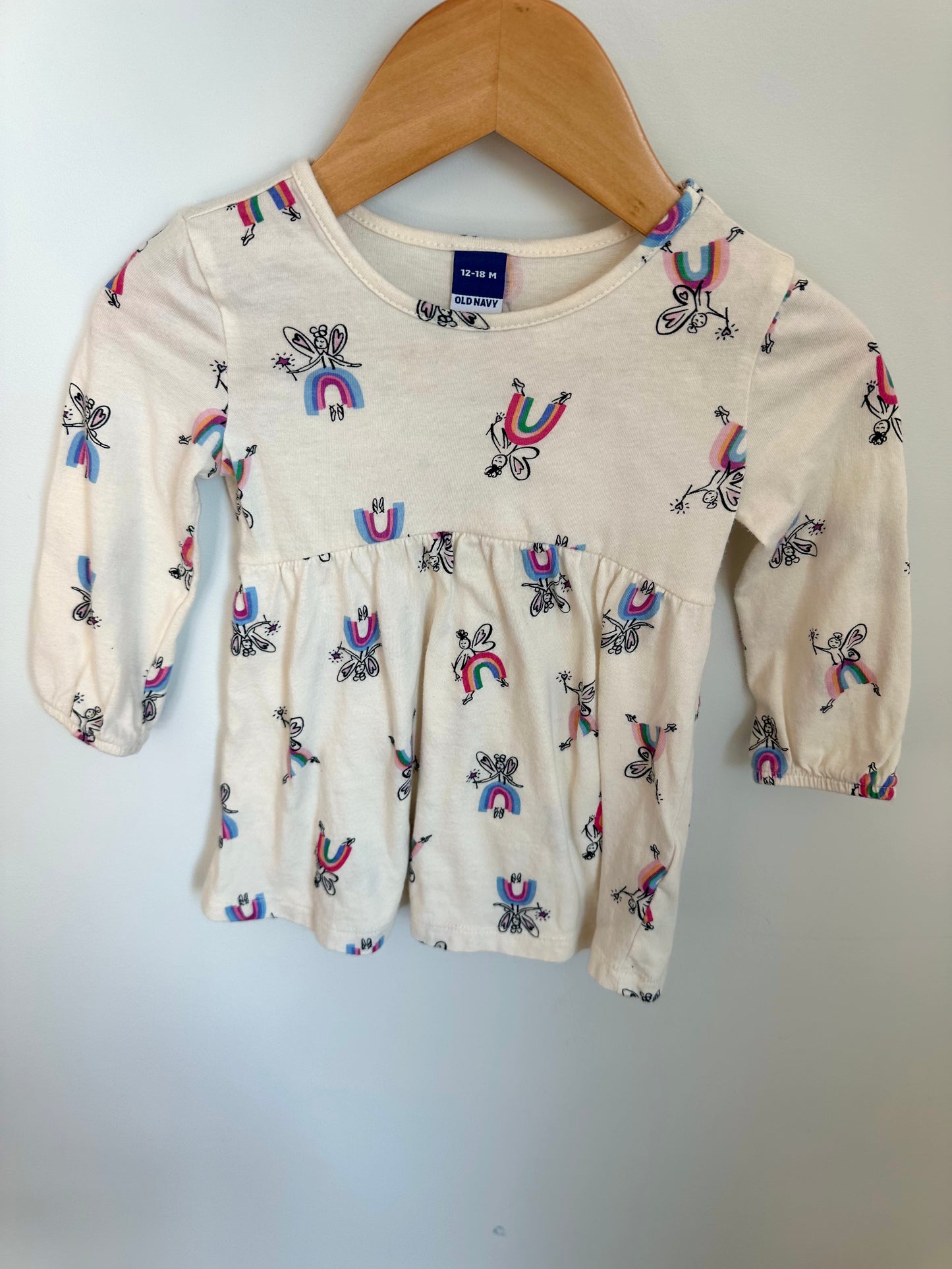 Fairy Rainbow Cream Dress / 12-18m