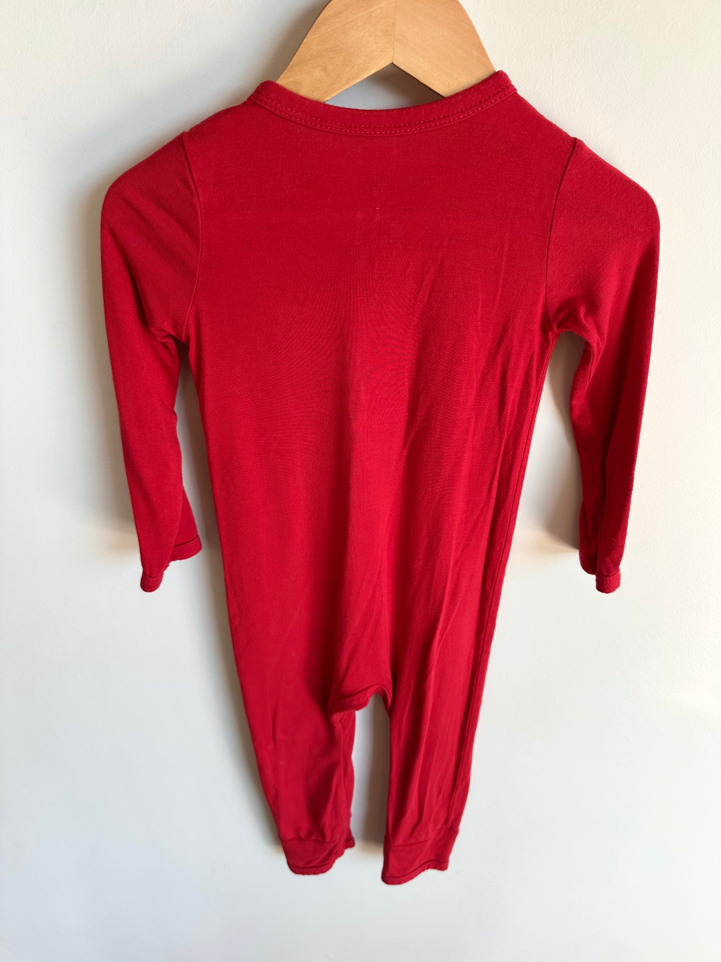 Kyte Red Bamboo Jumpsuit or Sleeper / 18-24m