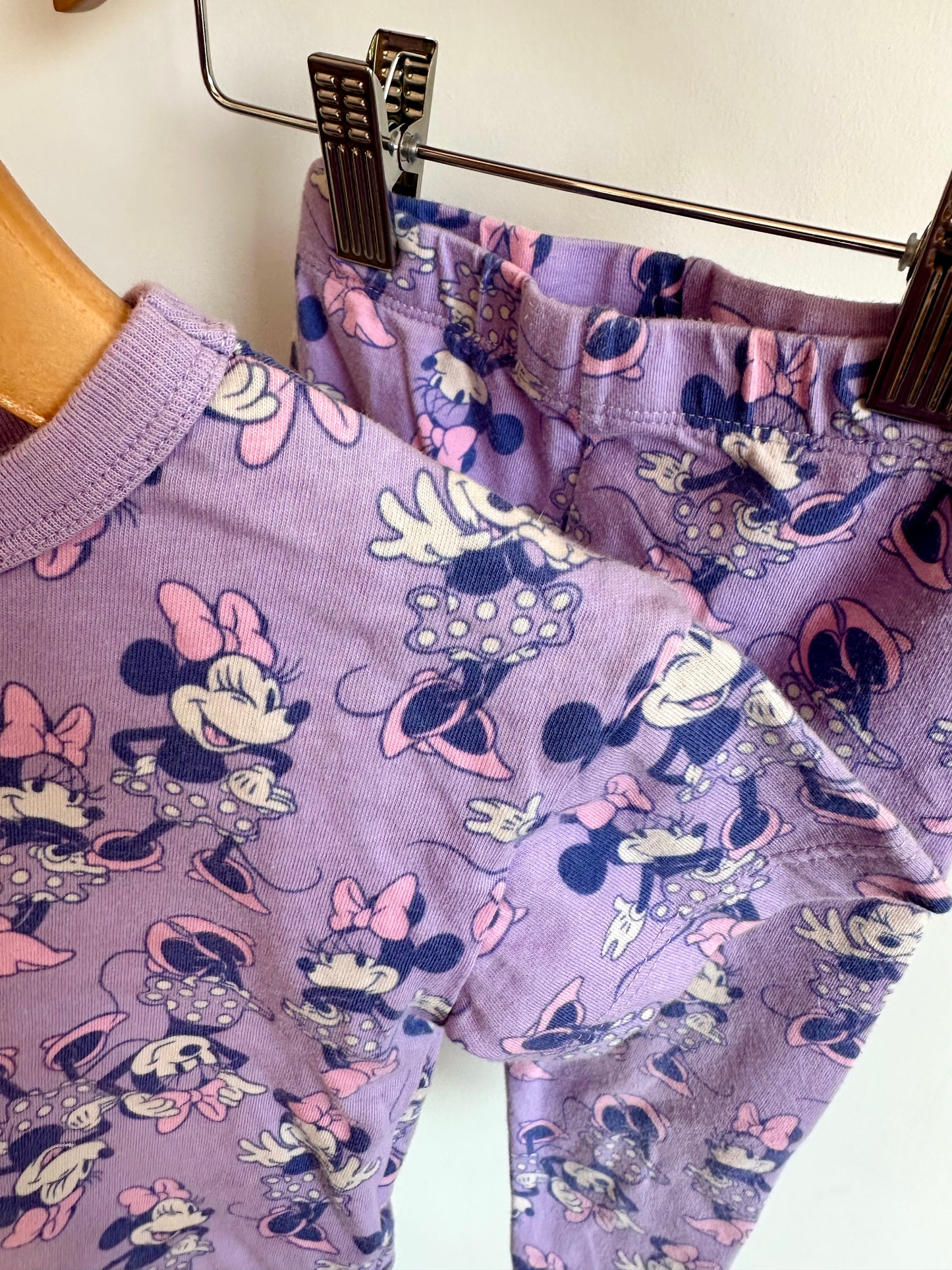 Purple Minnie PJ Set / 12-18m