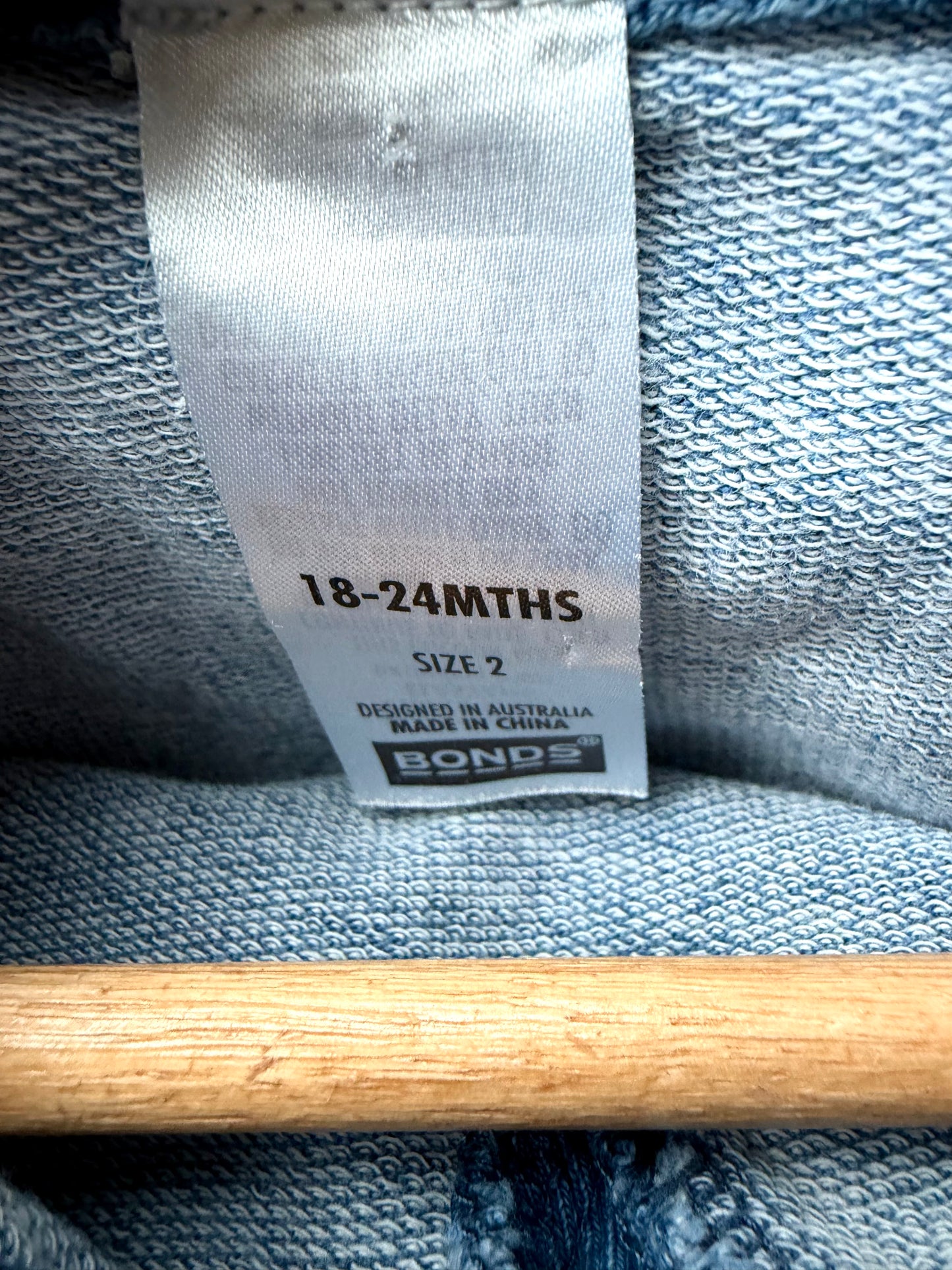 Bonds Denim Look Crewneck / 18-24m