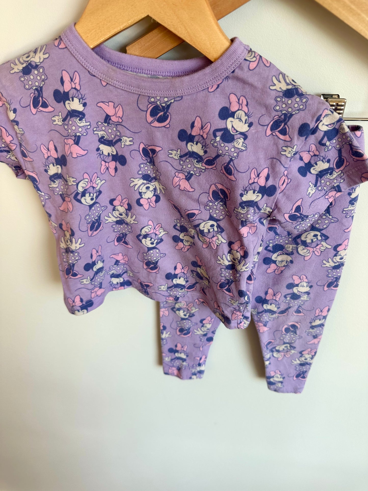 Purple Minnie PJ Set / 12-18m