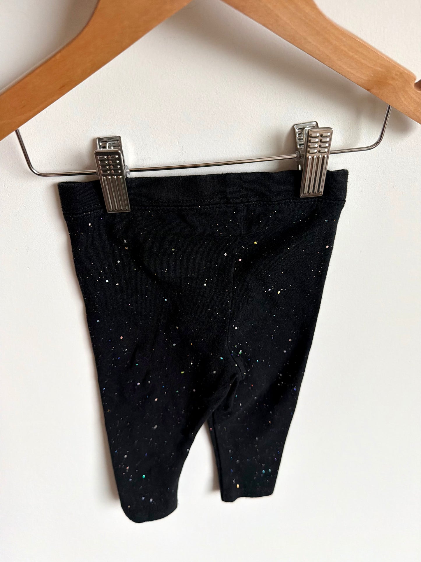 Sparkle Black Leggings / 12m