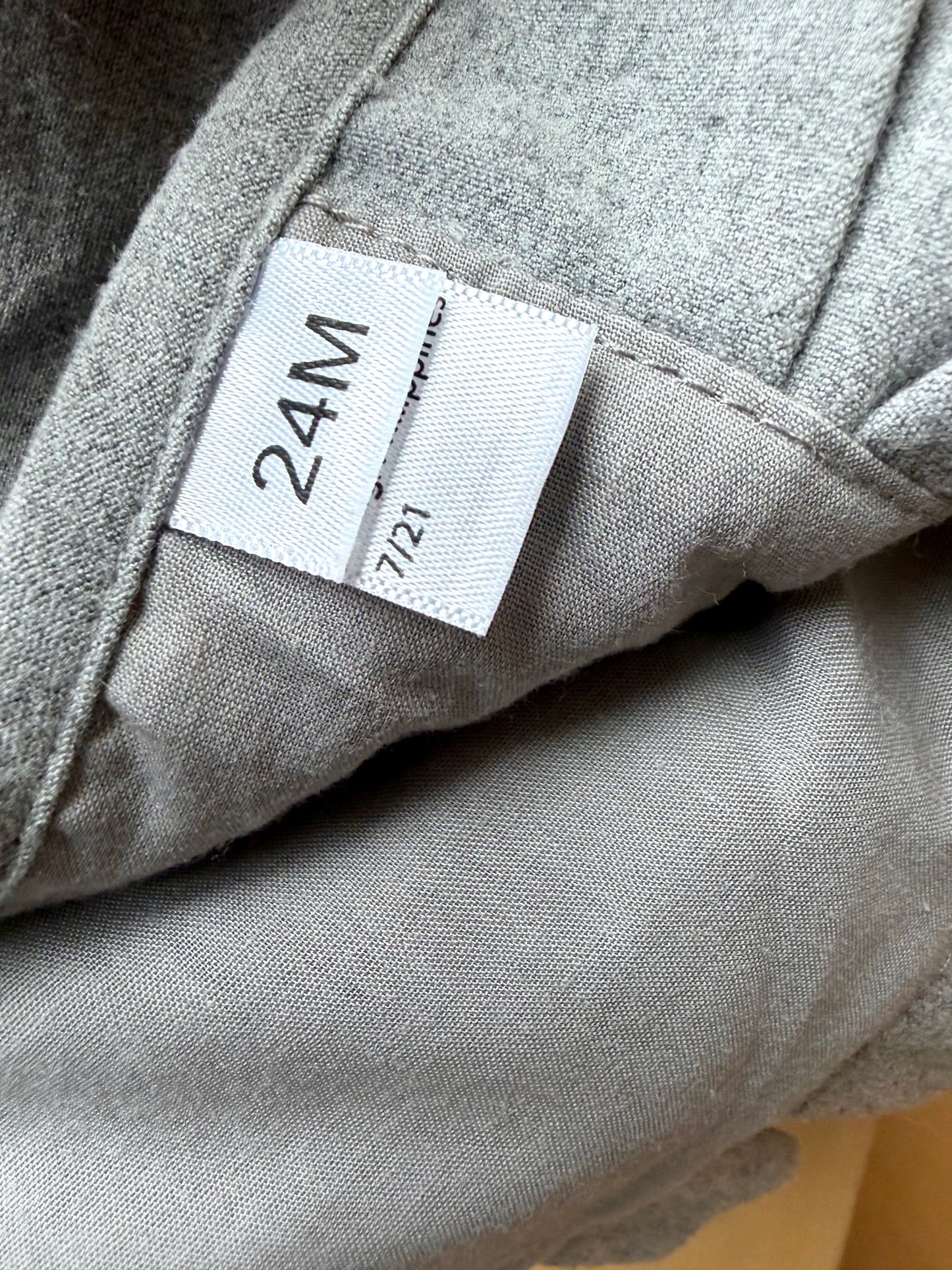 Grey Bonnet Hat / 24m