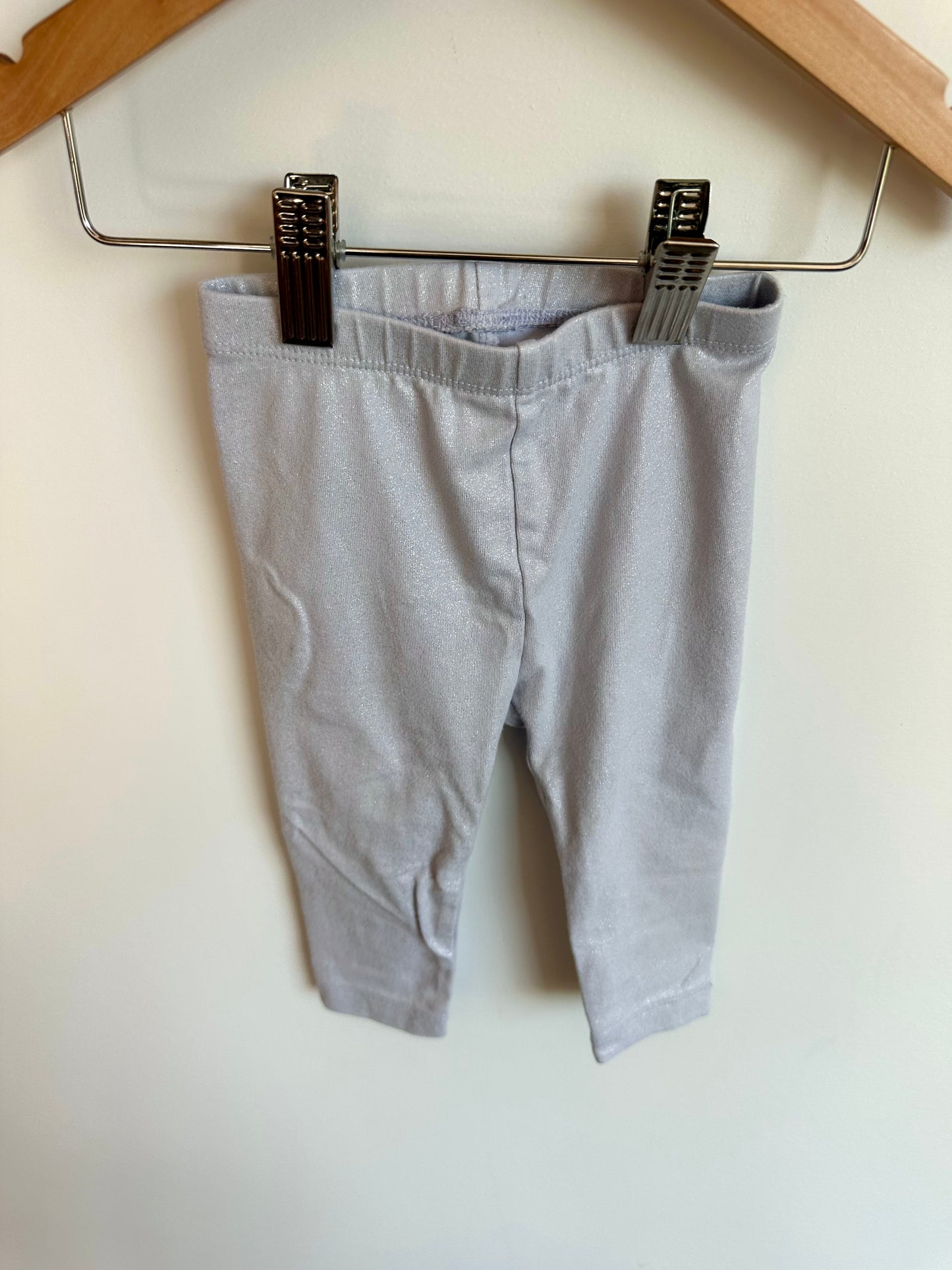 Ice Blue Sparkly Pants / 12m