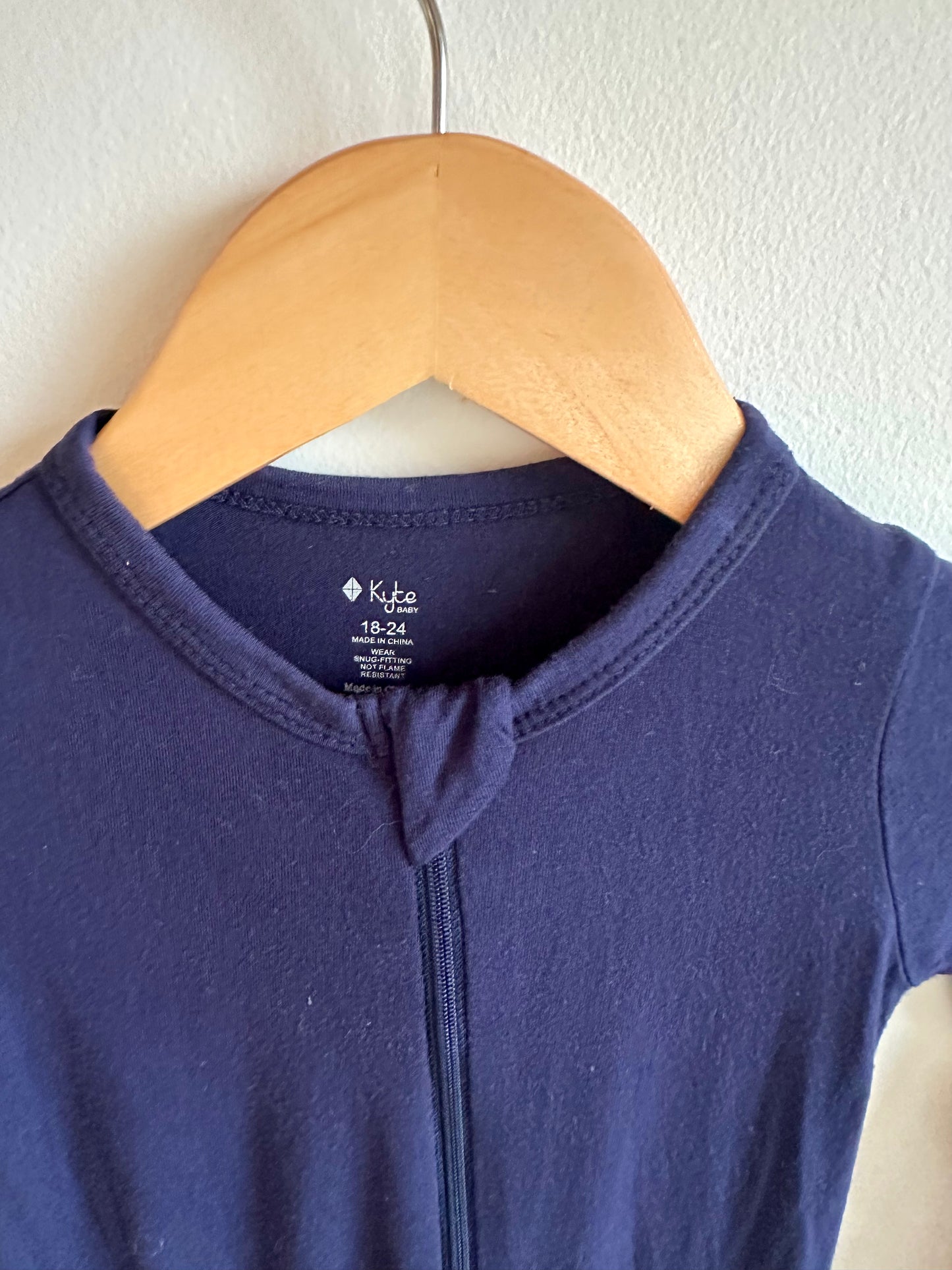 Kyte Bamboo Navy Footless Sleeper / 18-24m