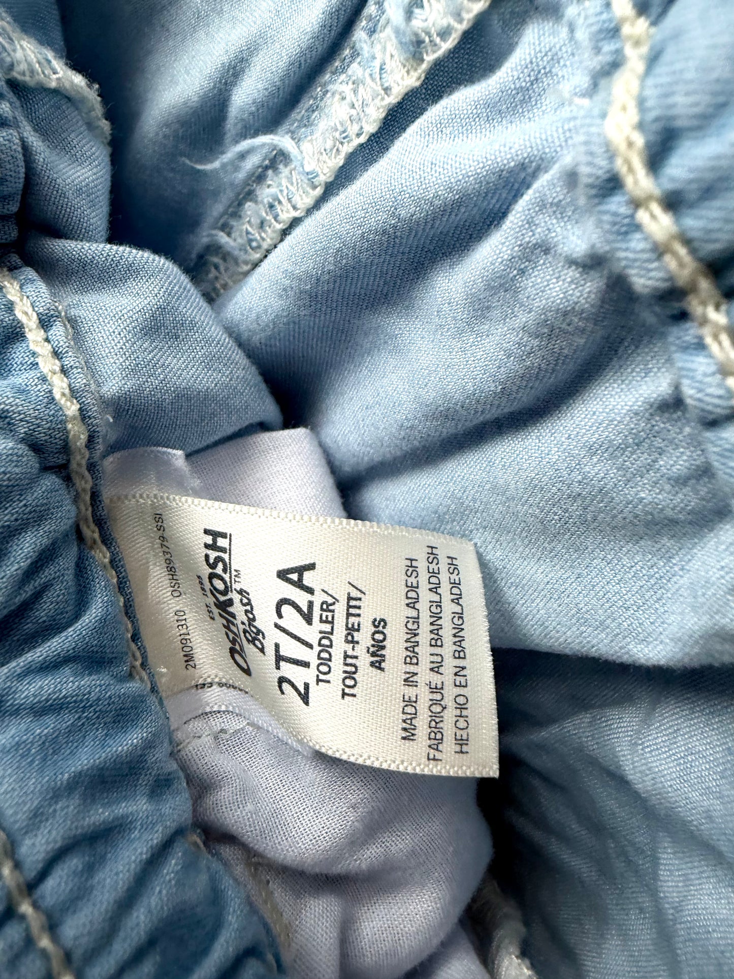Oshkosh Chambray Overalls / 2T