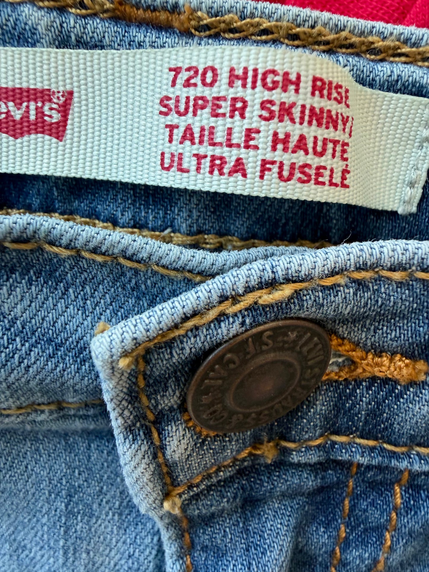 Levi's High Rise 720 Skinny Jeans / 12 years