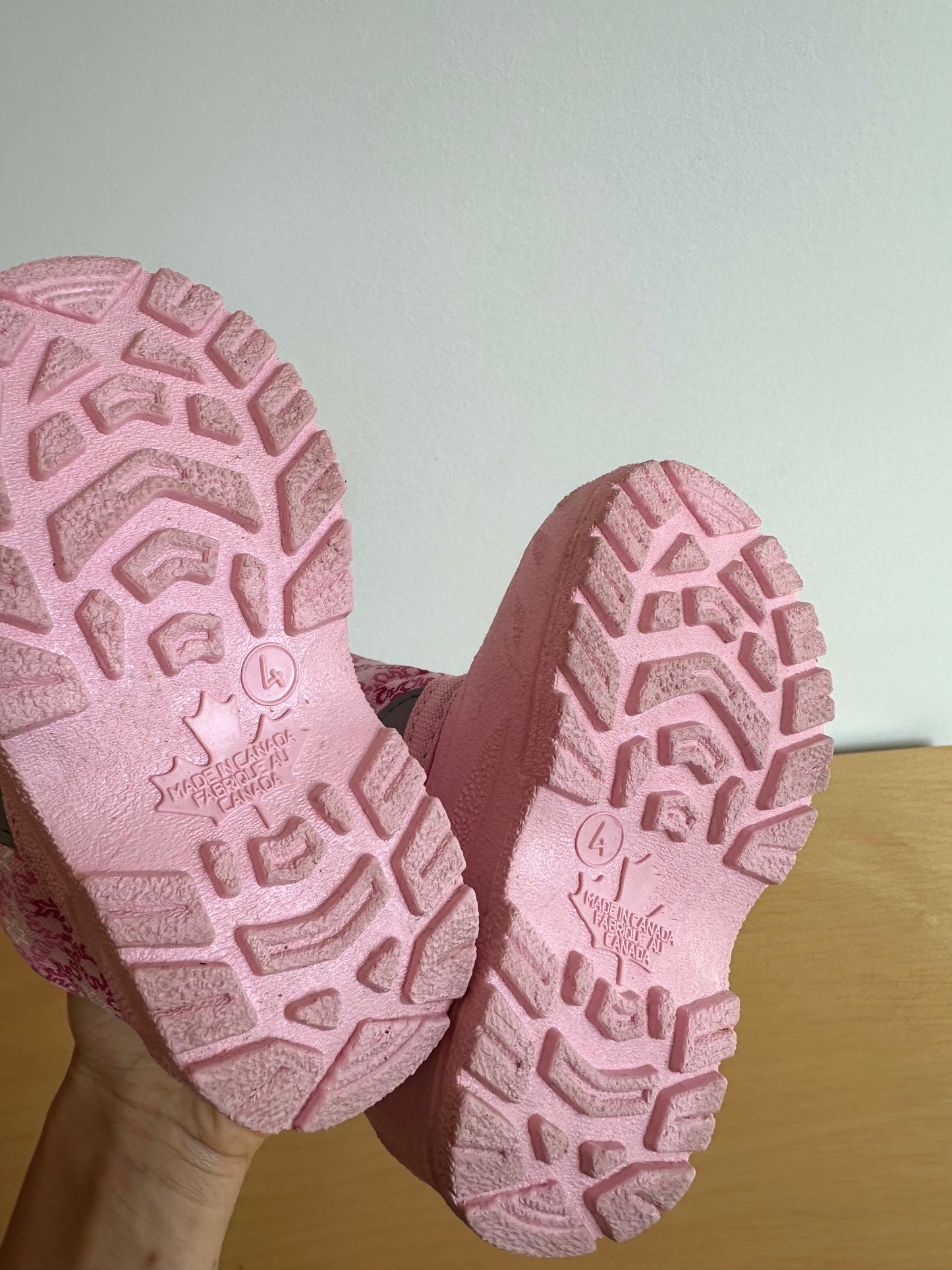 Pink Sherpa Lined Boots / Size 4 Toddler