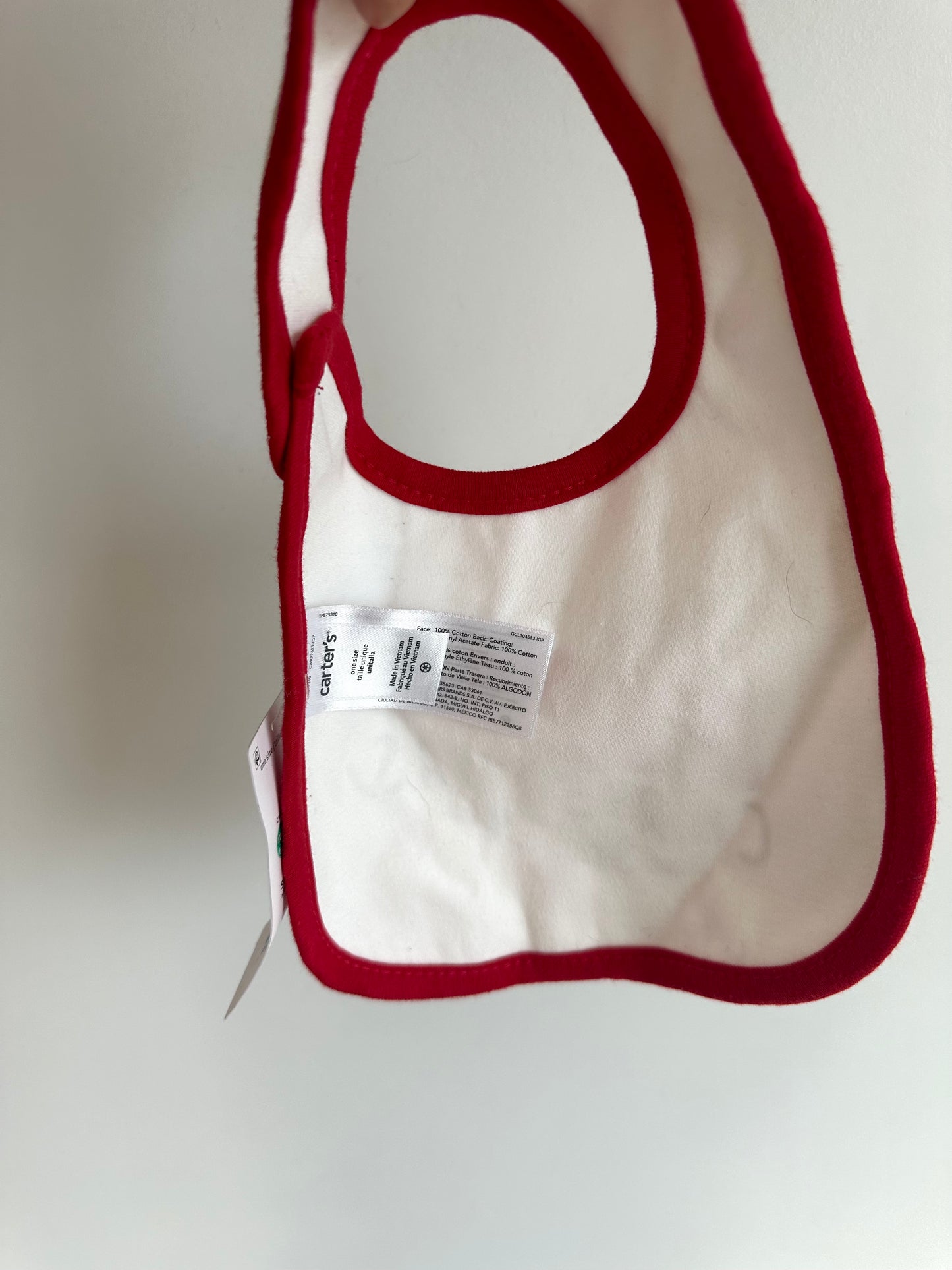 My First Christmas Bib (With Tags)