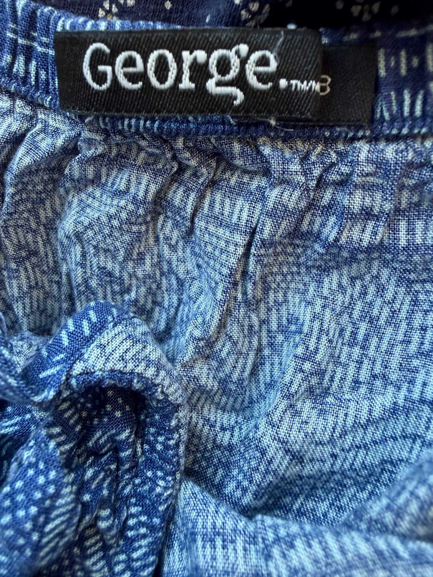 Indigo Aztec Romper with Skirt / 8 years