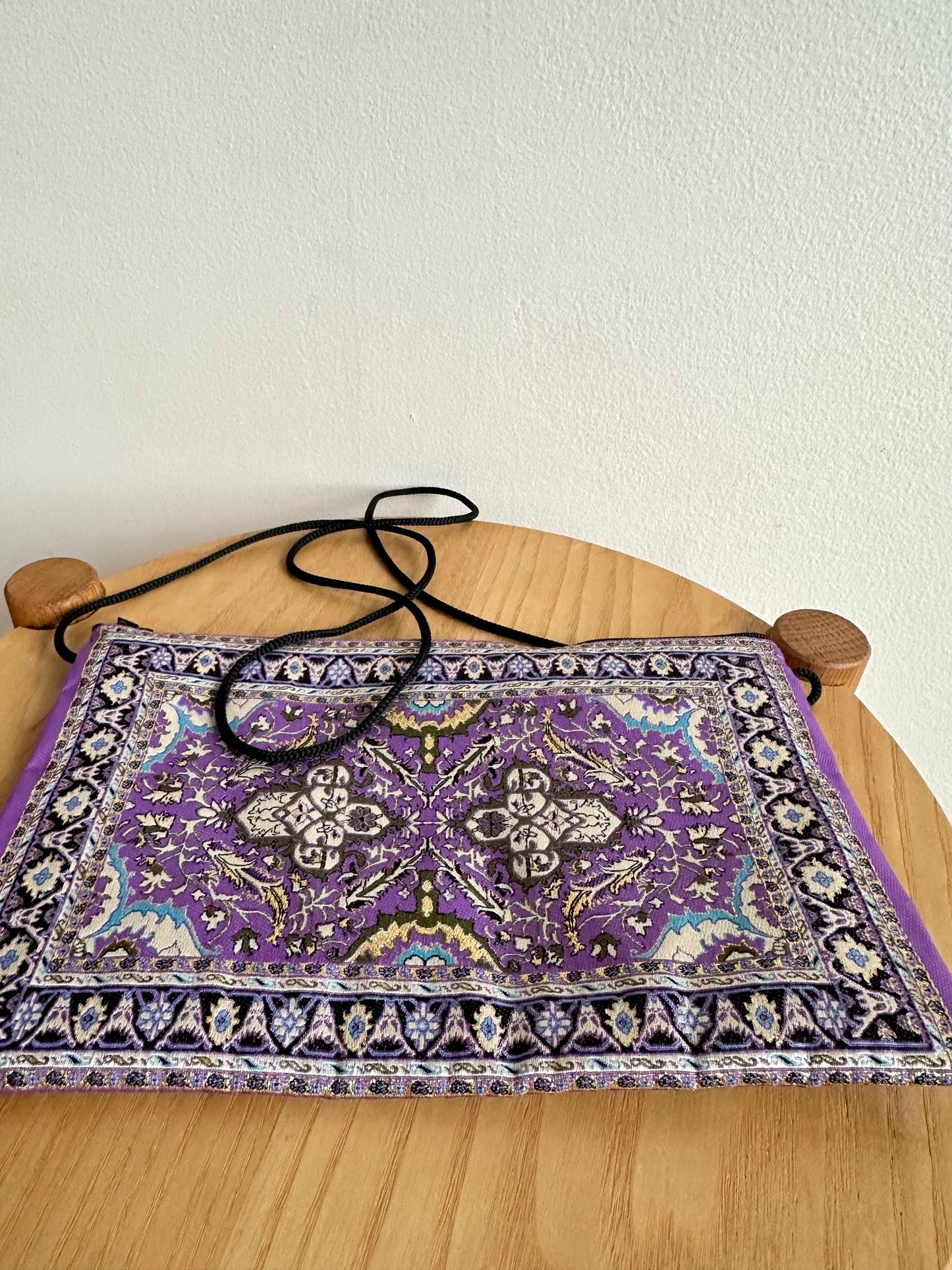 Purple with Gold Accents Flourishes Purse or Bag