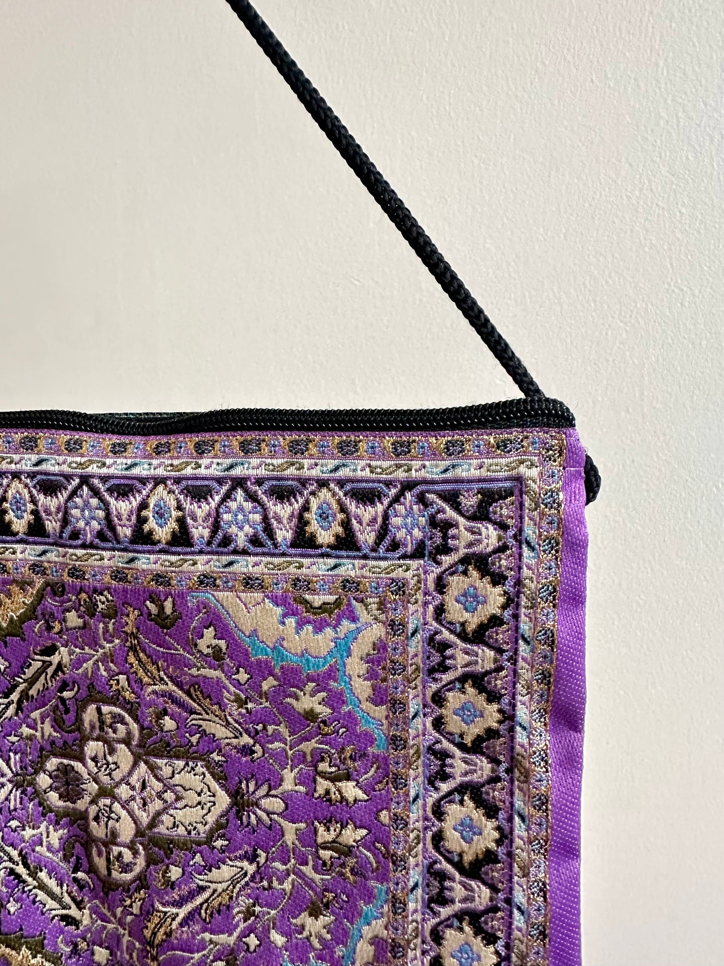 Purple with Gold Accents Flourishes Purse or Bag