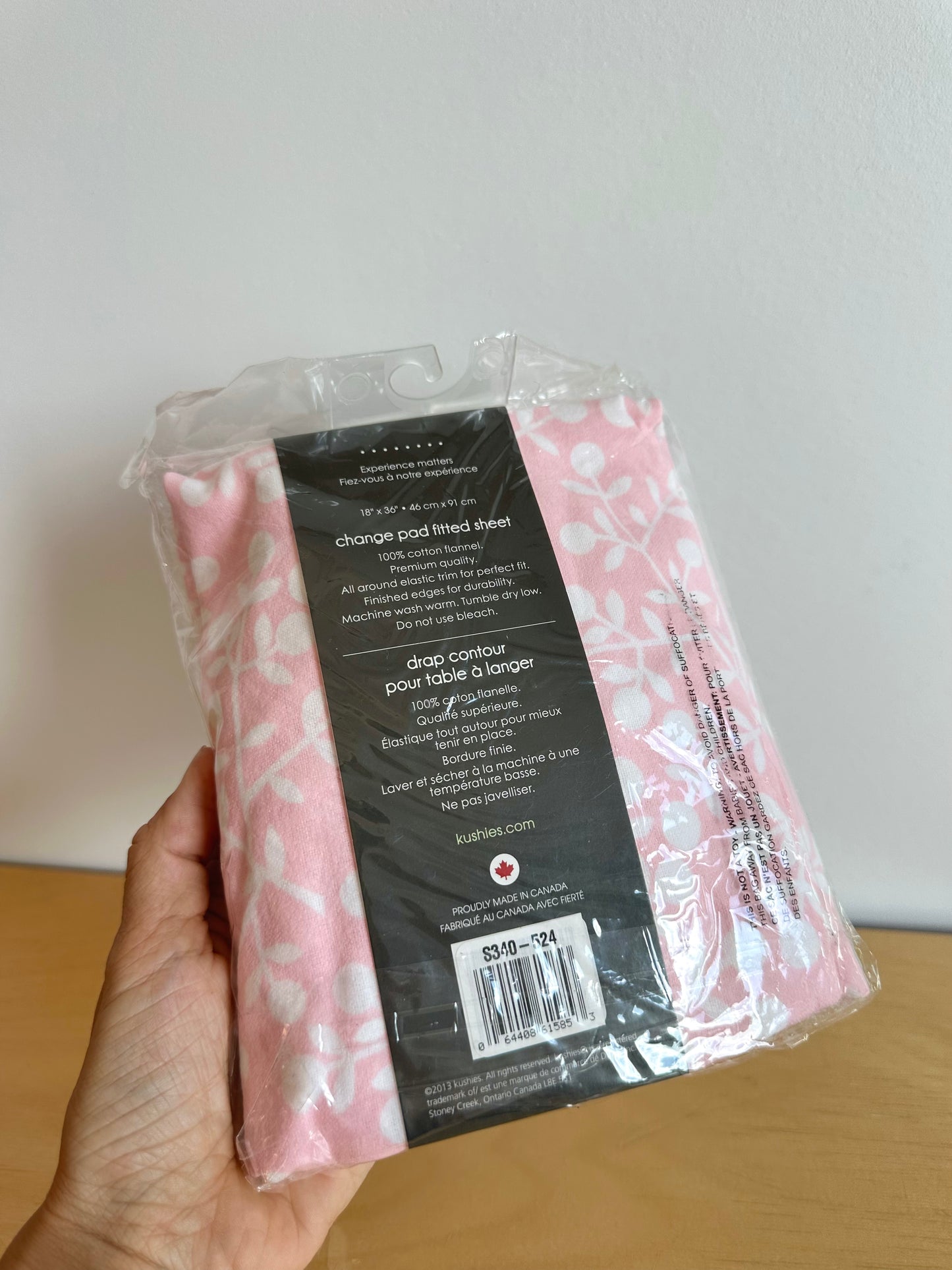 Kushies Pink Change Pad Sheet
