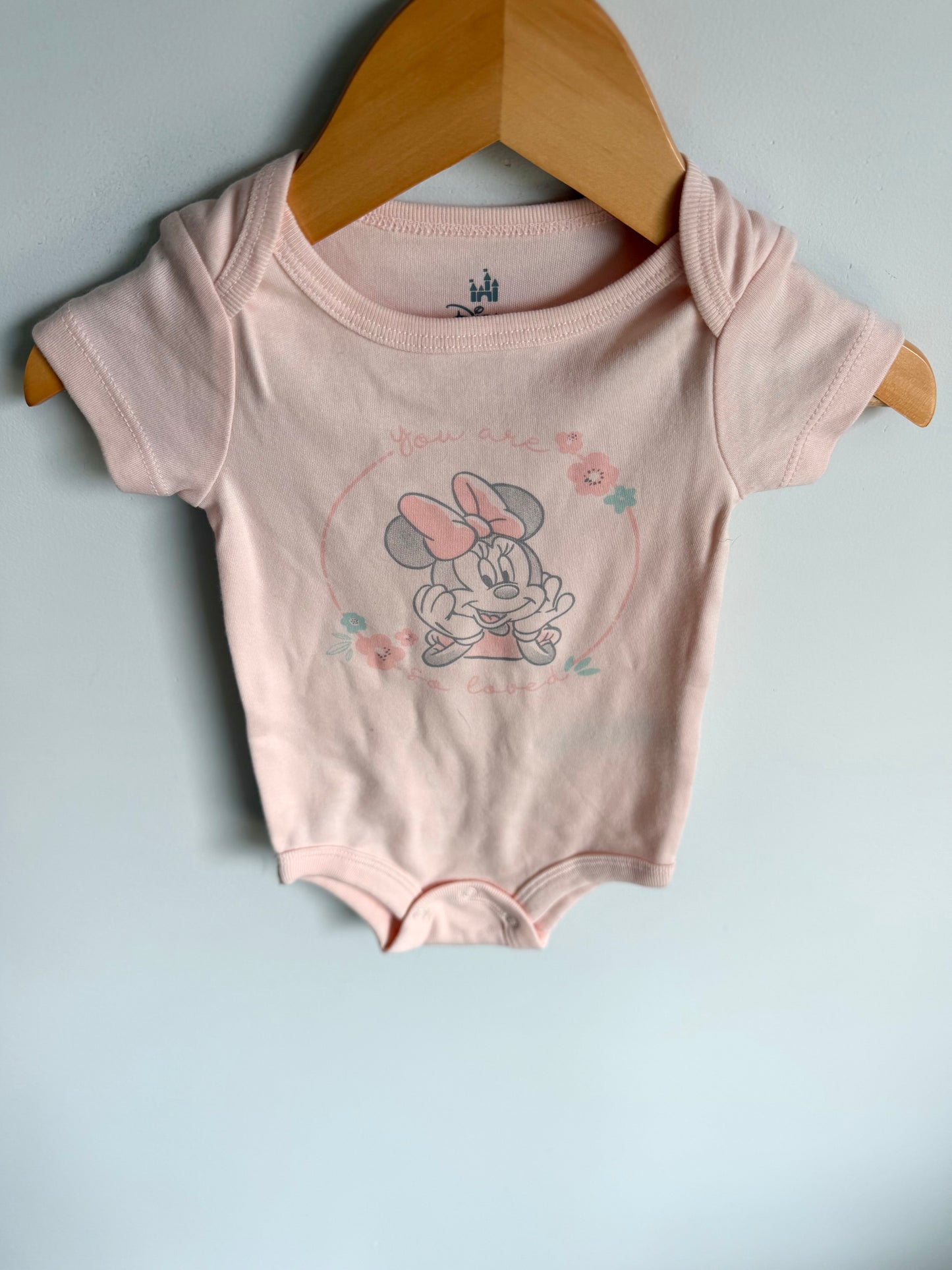 Set of 2 Minnie Mouse Bodysuits / 0-3m