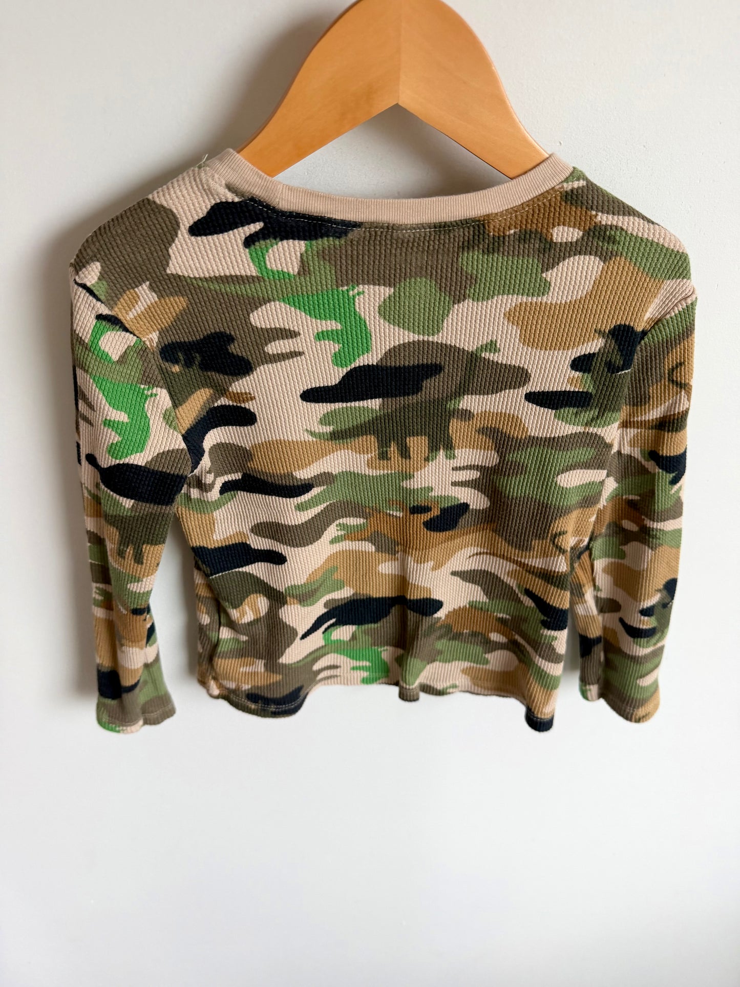 Camo Waffle Top / 4T