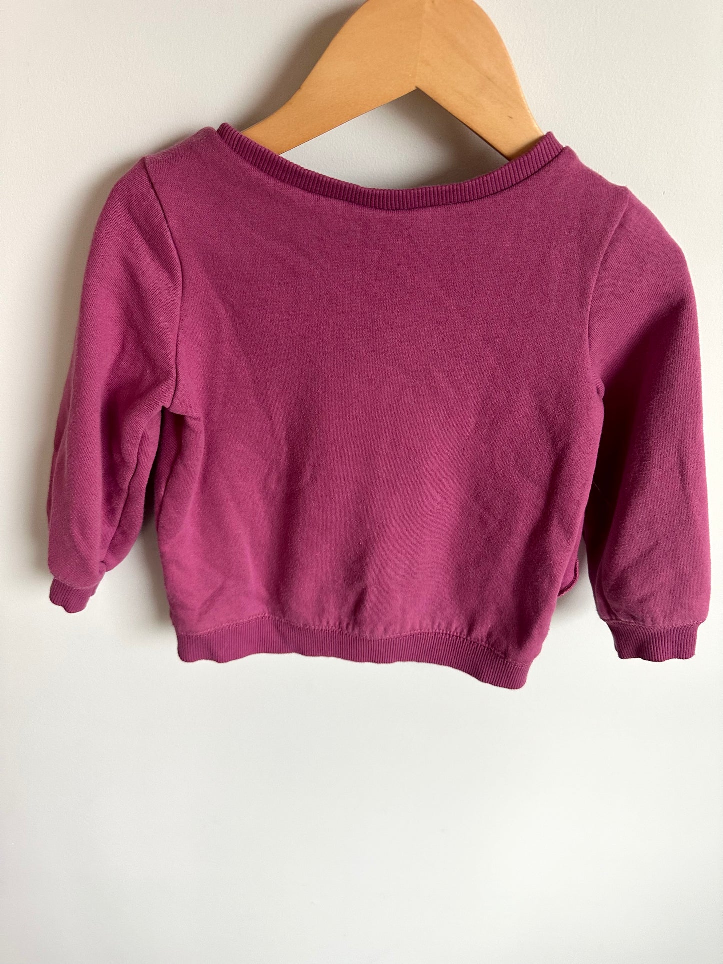 Mulberry Ruffle Sweater / 18-24m