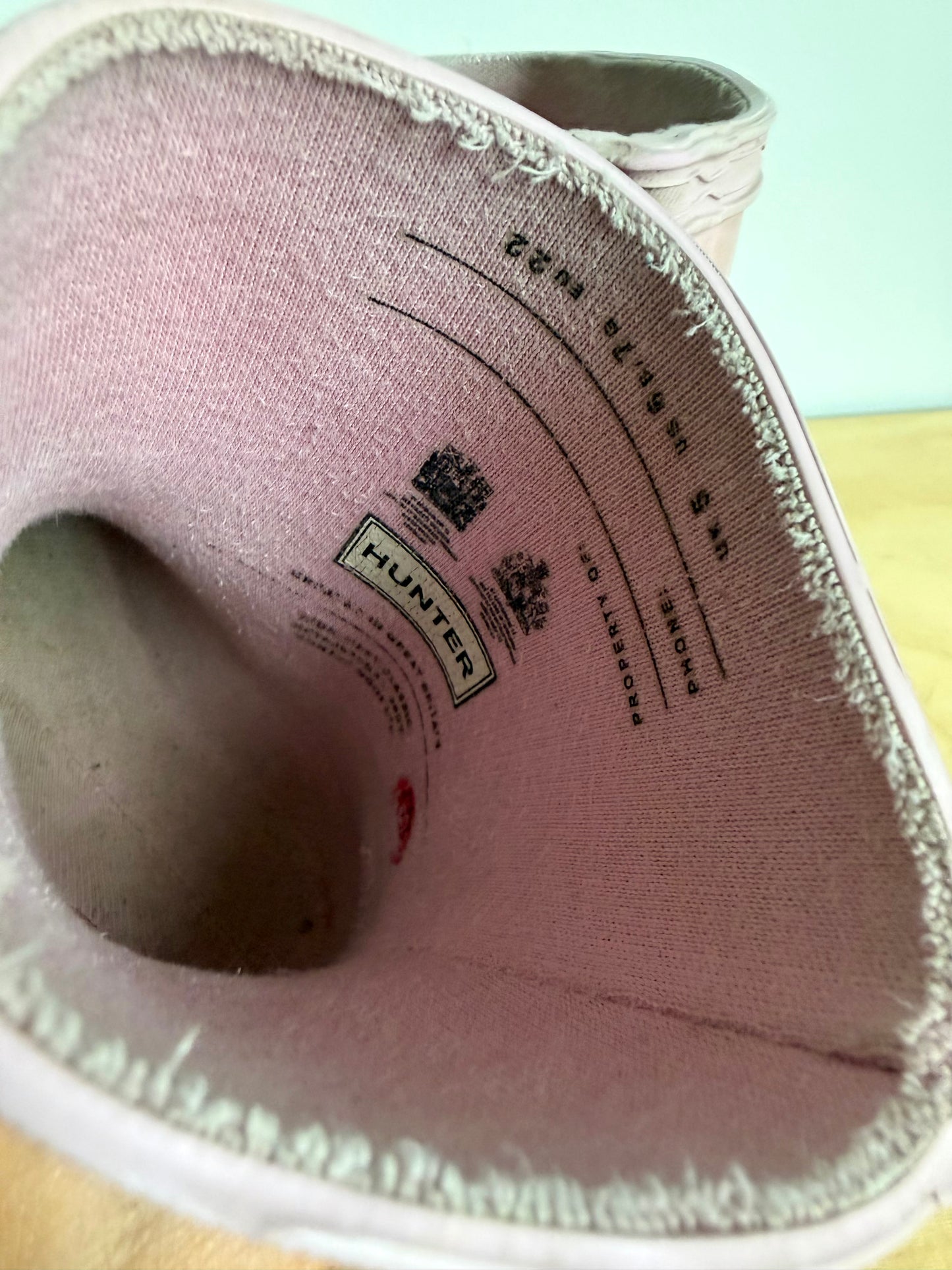 Hunter Pink Rain Boots / Size 6 Toddler