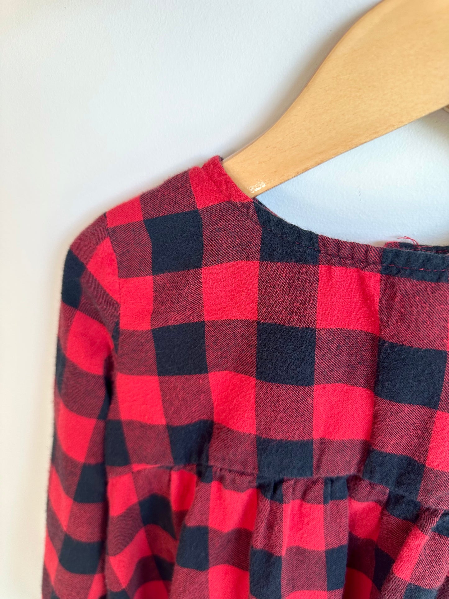 Checkered Long Sleeve Top / 5 years