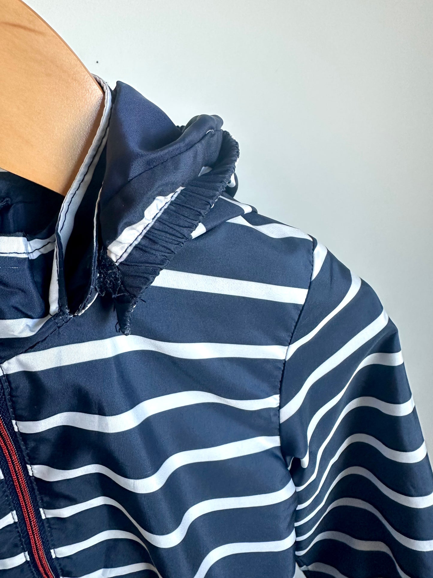 H&M Stripe Hooded Windbreaker / 9-12m