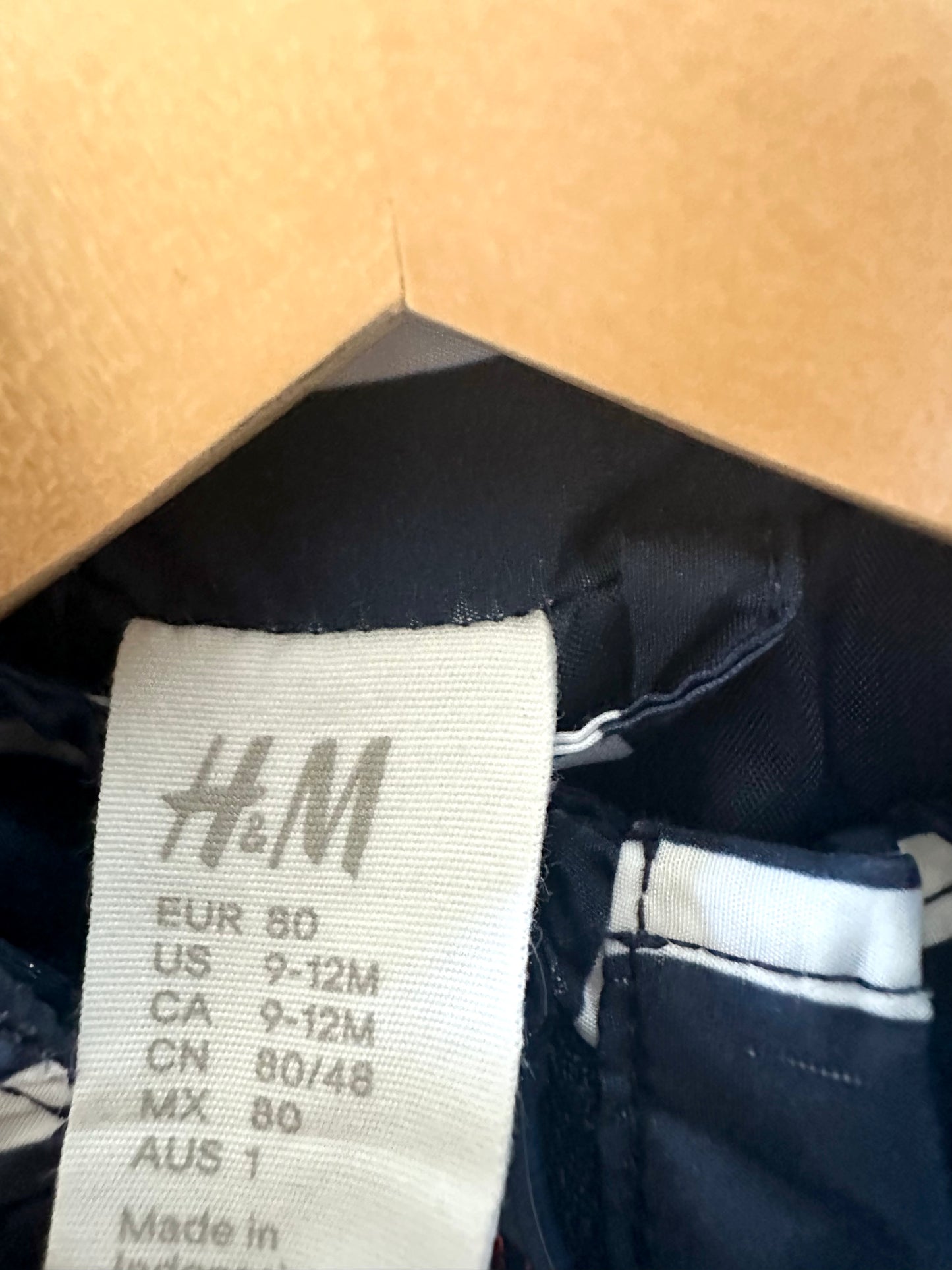 H&M Stripe Hooded Windbreaker / 9-12m