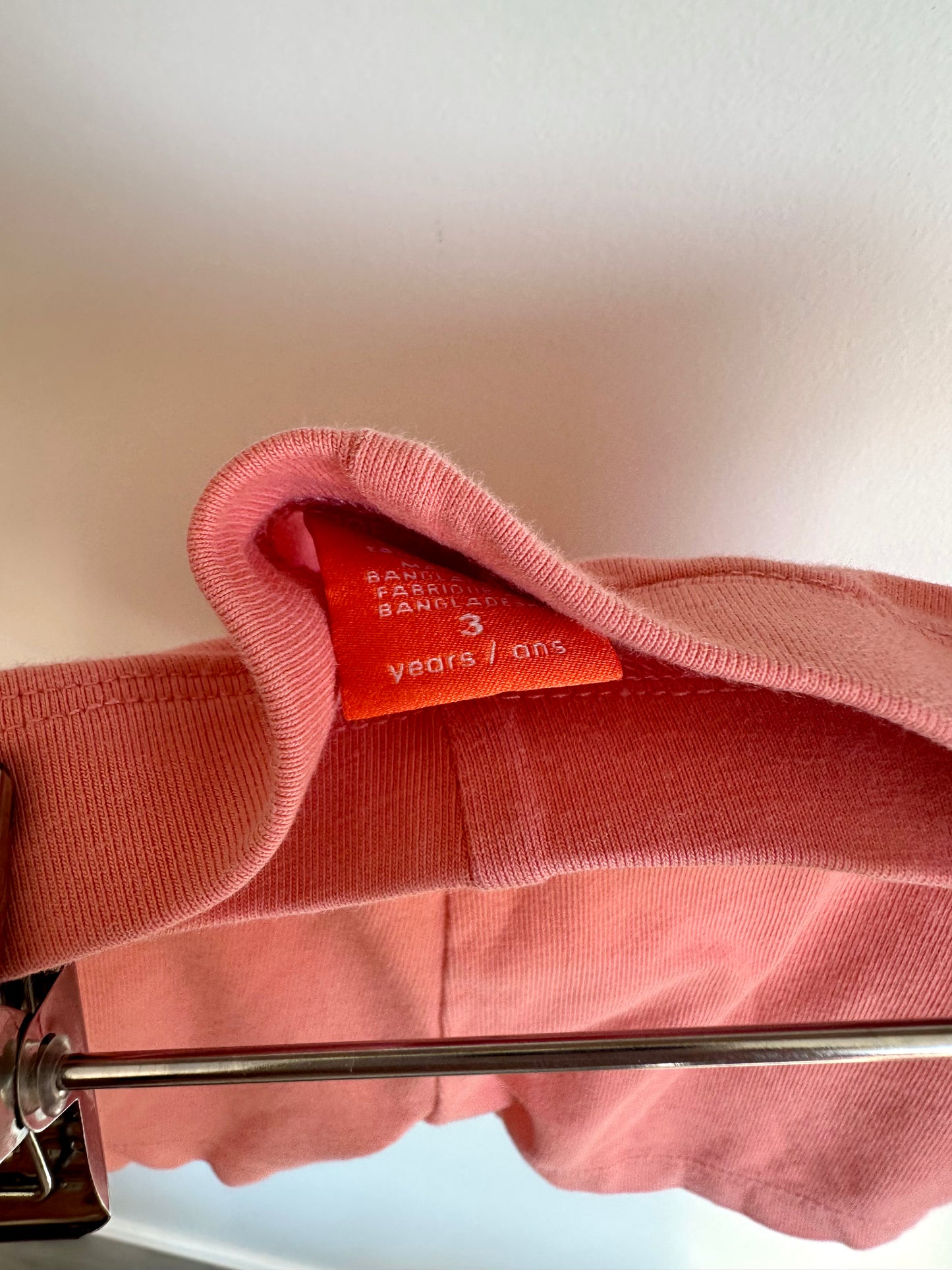 Peach Pinky Tank + Biker Shorts / 2-3T