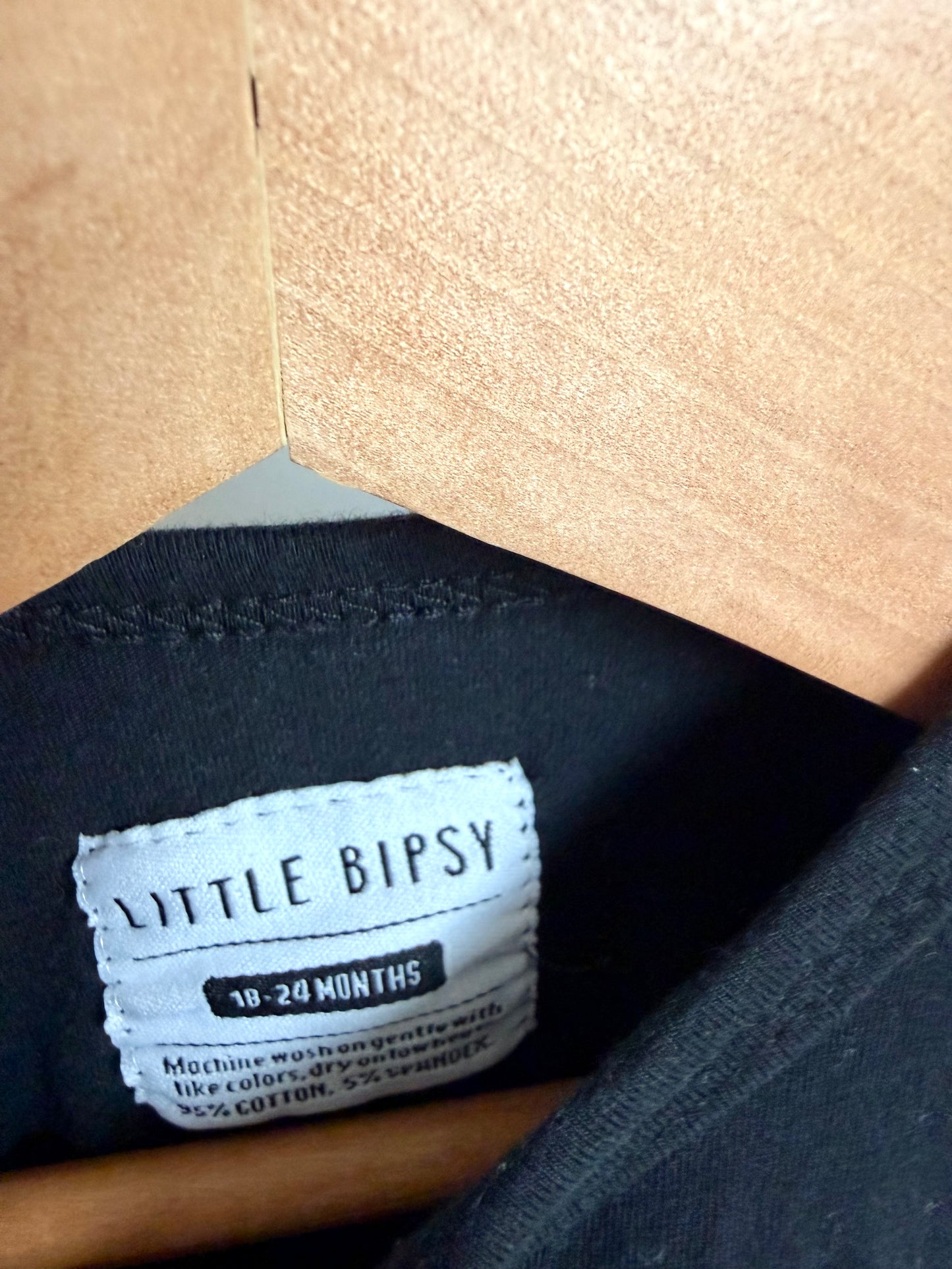 Little Bipsy Black Romper / 18-24m