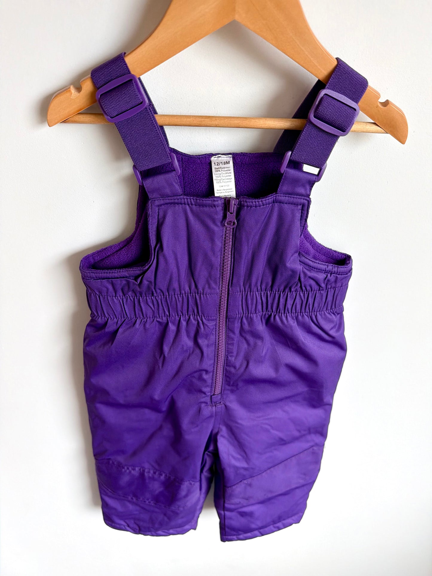 Purple Two Piece Snow Suit (No Shipping) / 12-18m