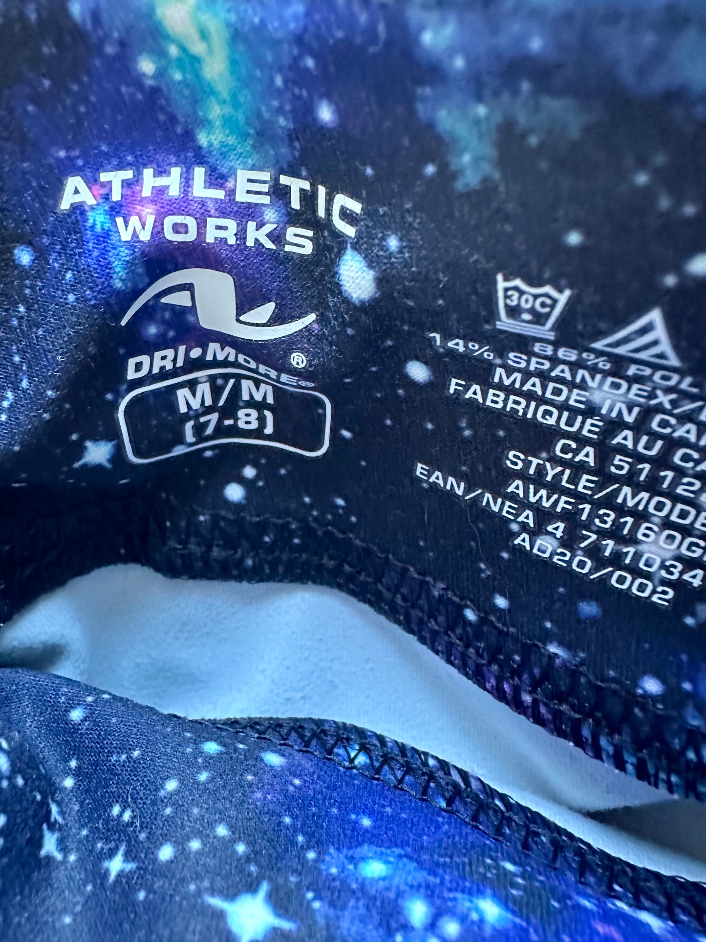 Galaxy Active Wear Leggings / 7-8 years
