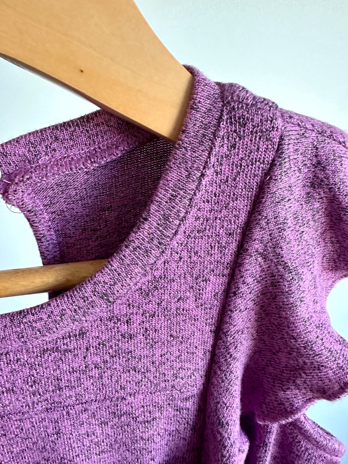 Purple Rayon Jumpsuit / 5 years