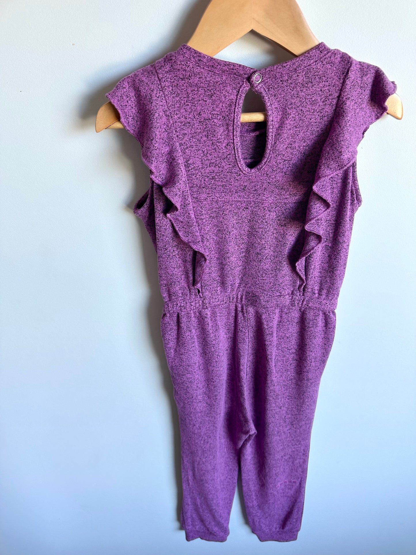 Purple Rayon Jumpsuit / 5 years