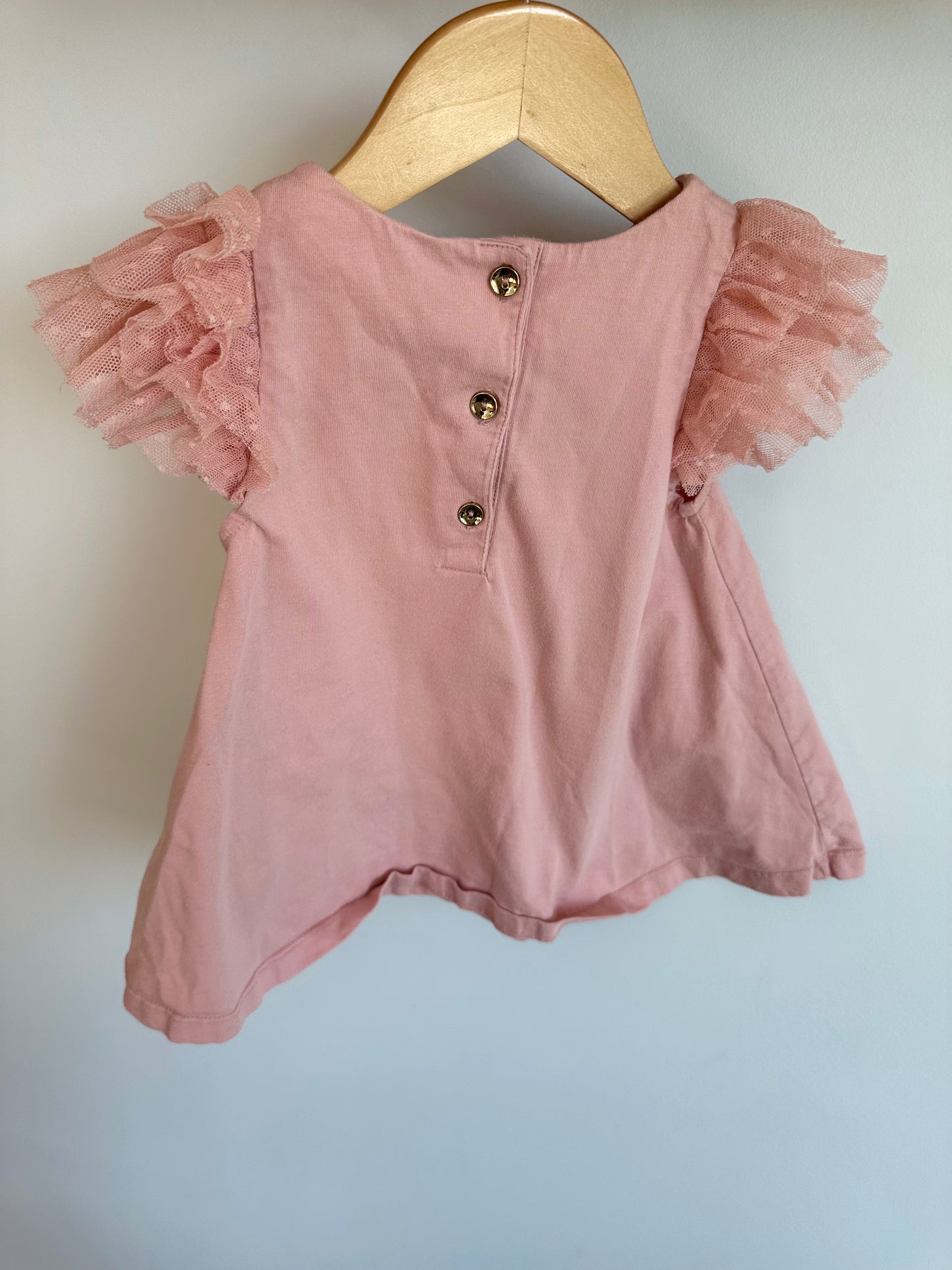 Butterfly Shirt with Lace Sleeves / 3T