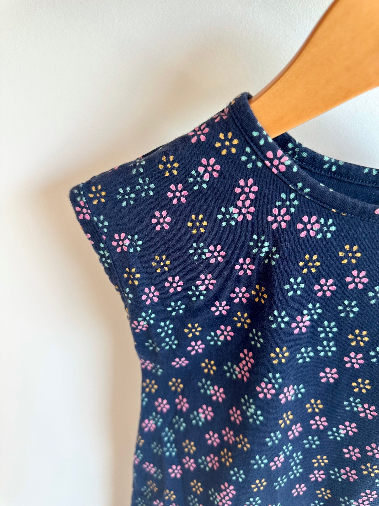 Navy Flower Tunic Tank Dress / 2T