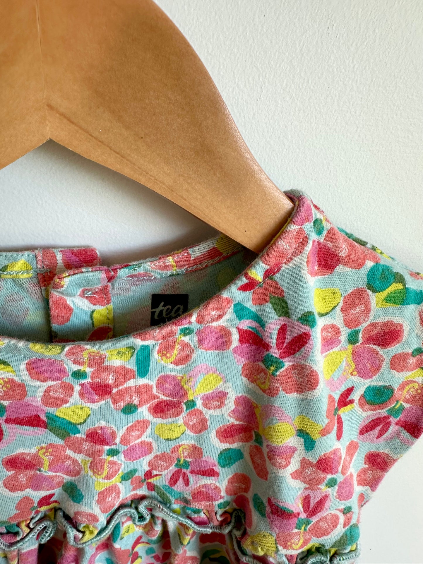 Flower with Ruffle Line Dress / 12-18m