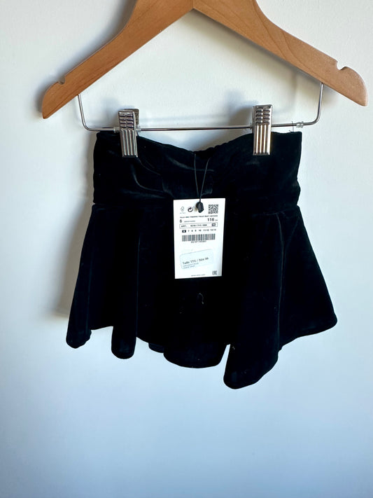 Zara Velour Skirt with Short (With Tags) / 6 years