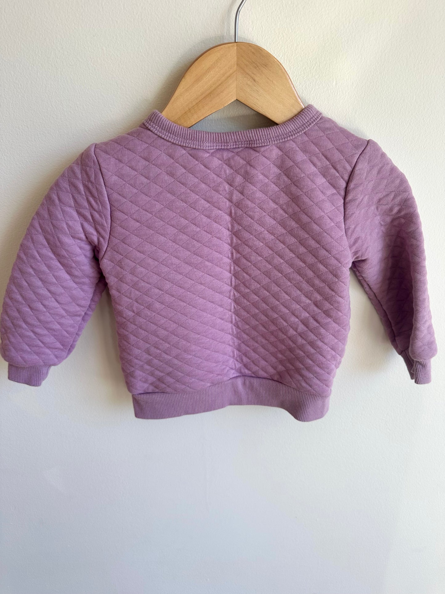 Purple Floral Crewneck / 12m