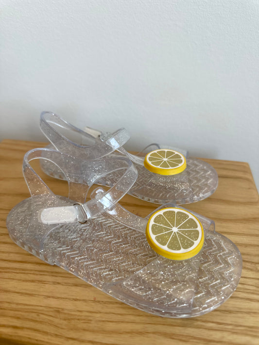 Lemon Jelly Sandals / Size 8-9 Toddler