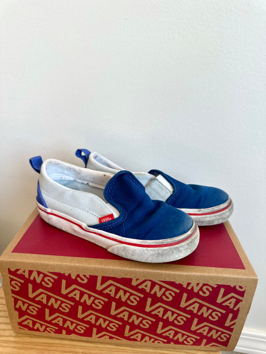 Vans Blue Velcro Shoes / Size 10 Toddler Footwear