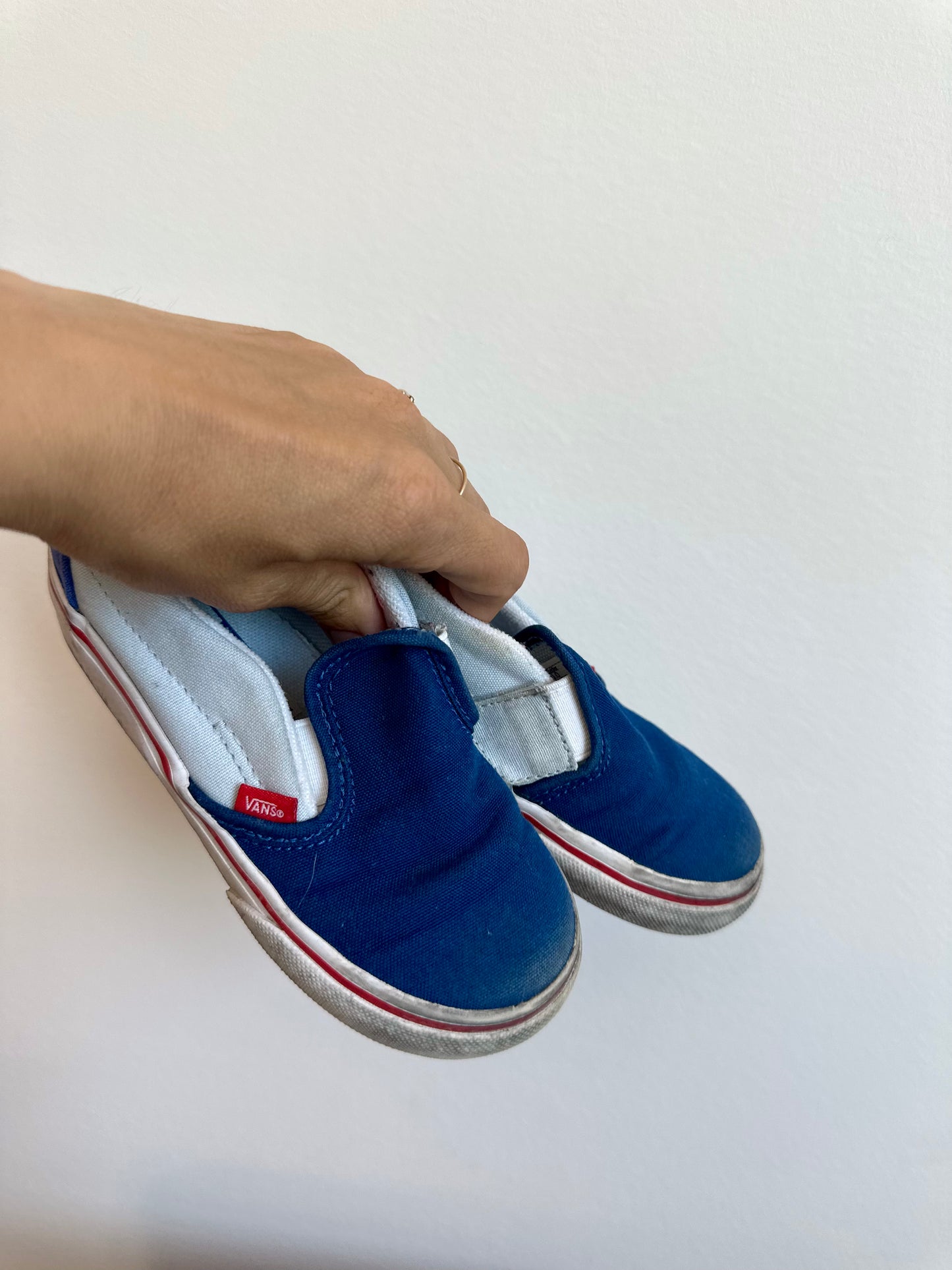 Vans Blue Velcro Shoes / Size 10 Toddler Footwear