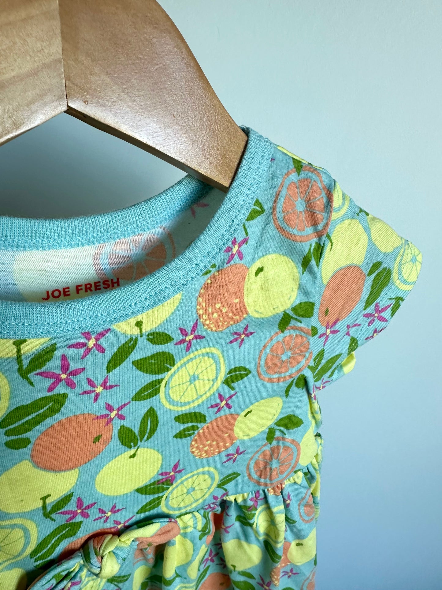 Citrus Dress with Bow / 12-18m
