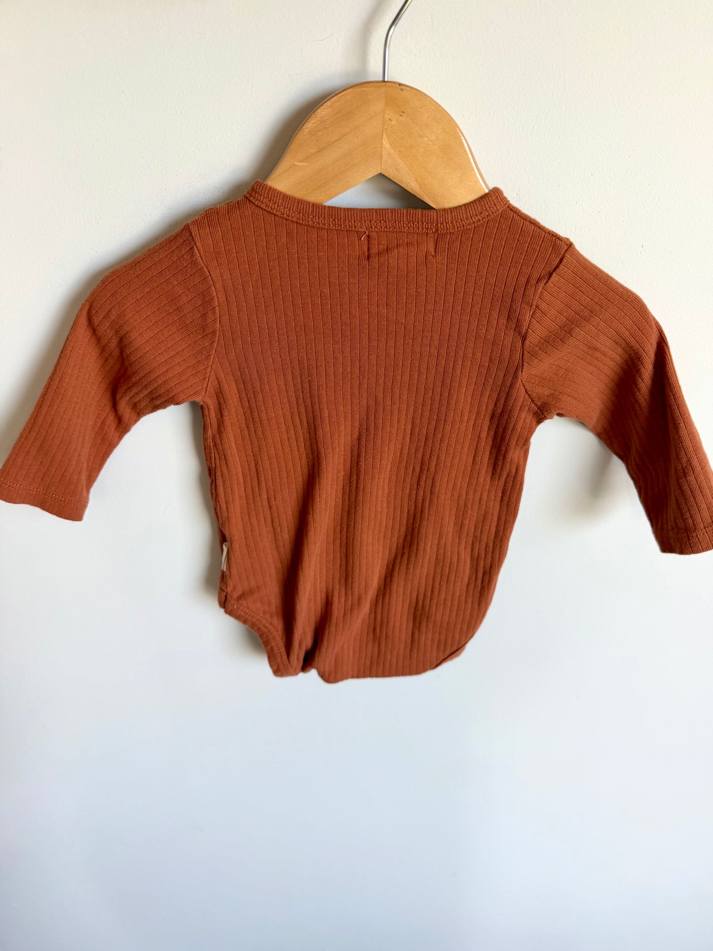 Copper Side Buttons Bodysuit / 6-9m