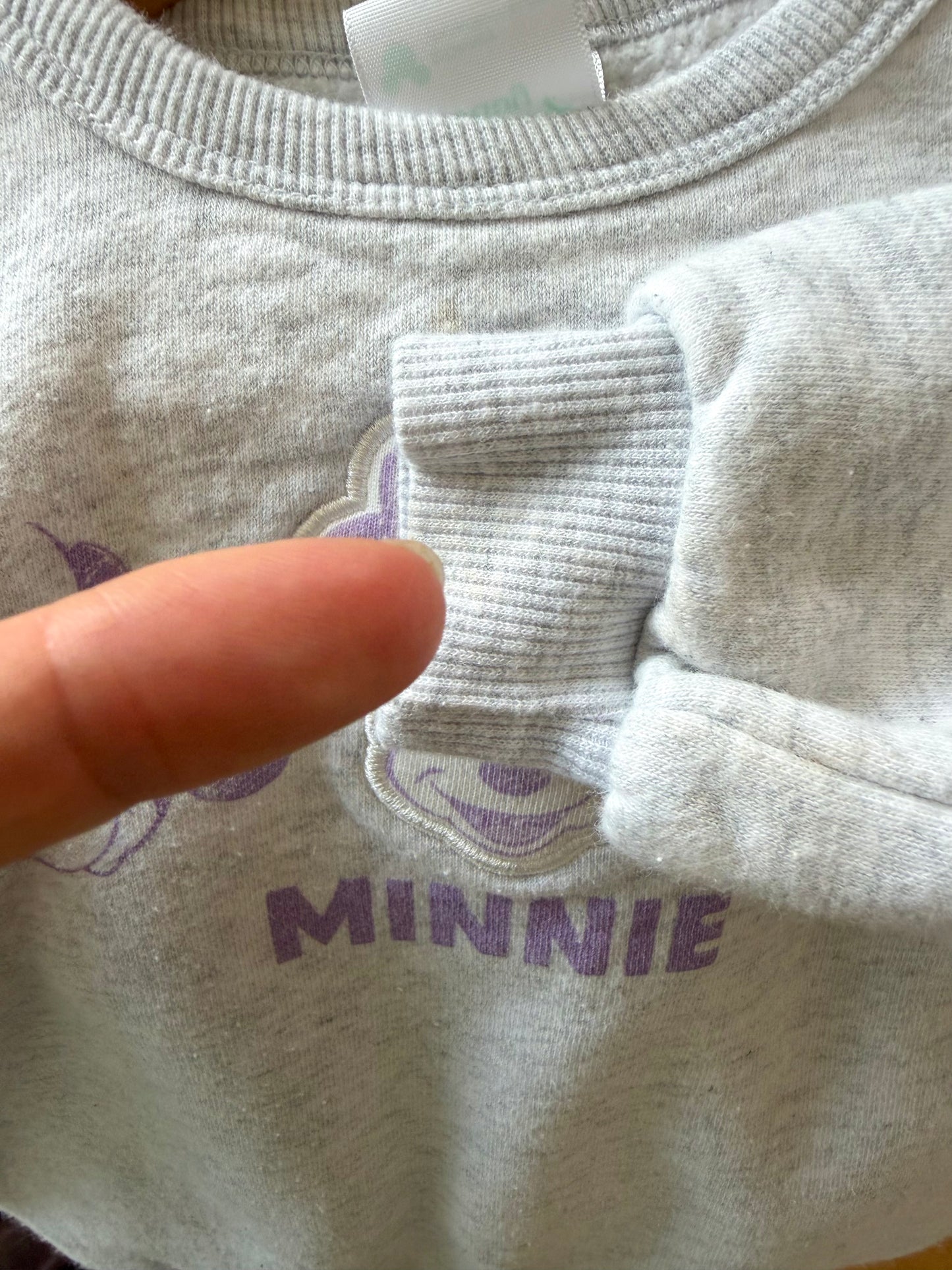 Minnie Mouse Grey Crew Neck Sweater / 18m