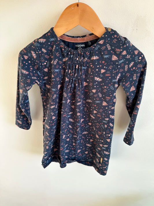 Noppies Navy Patterned Dress / 12-18m