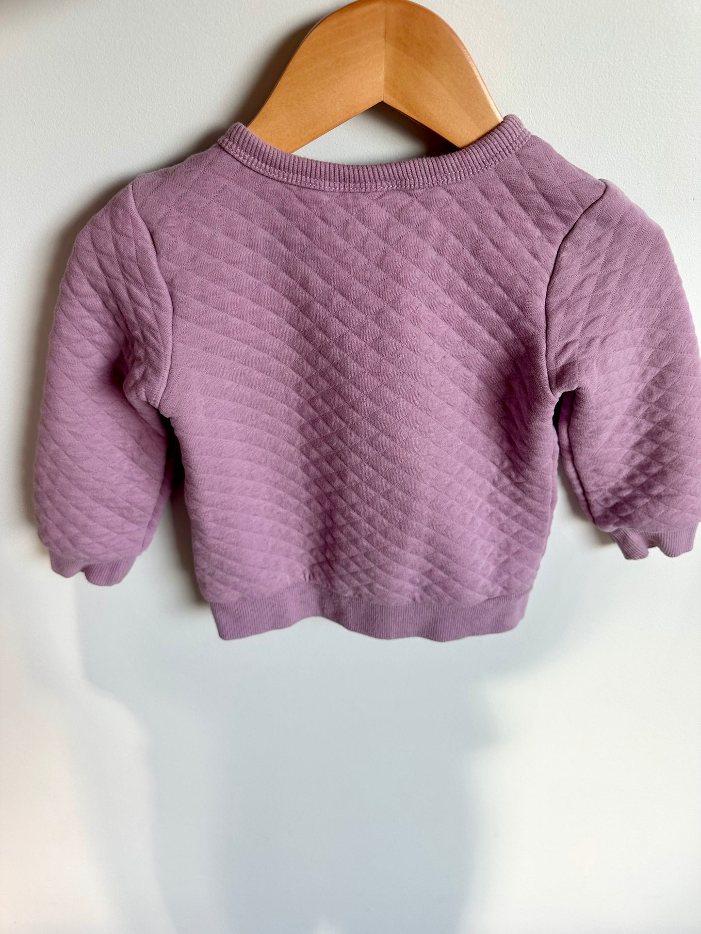 Purple Three Flower Sweater / 18m