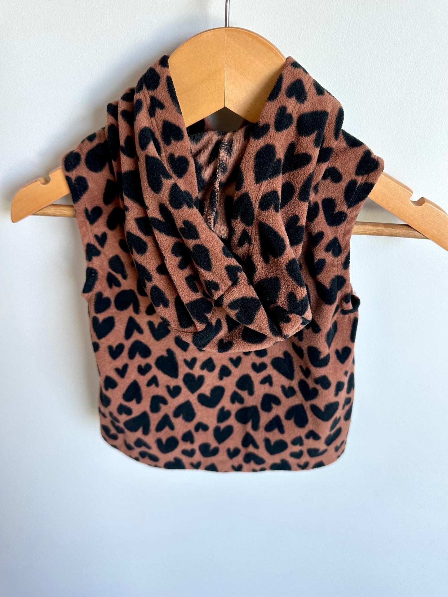 Animal Print Hood Vest / 12m